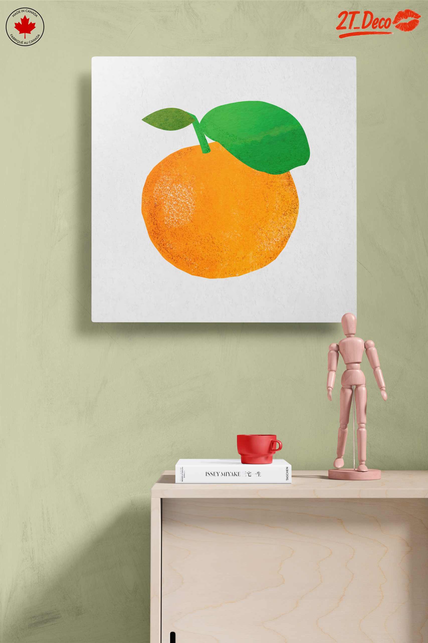 Stylized Abstract Orange Artwork - Image 14