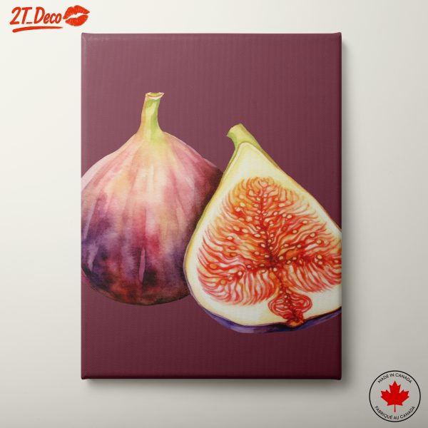 Watercolor Abstract Fig Art