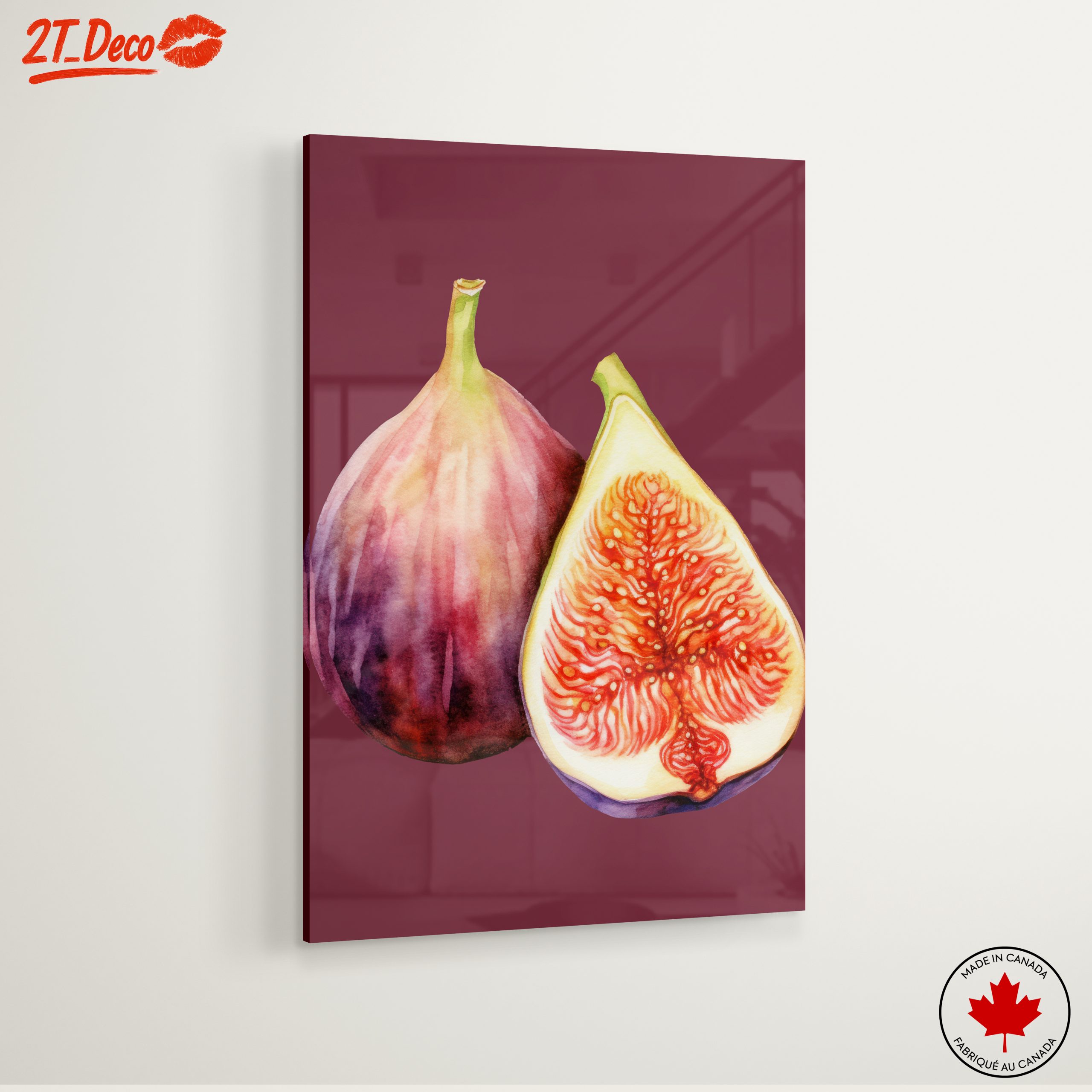 Watercolor Abstract Fig Art - Image 6