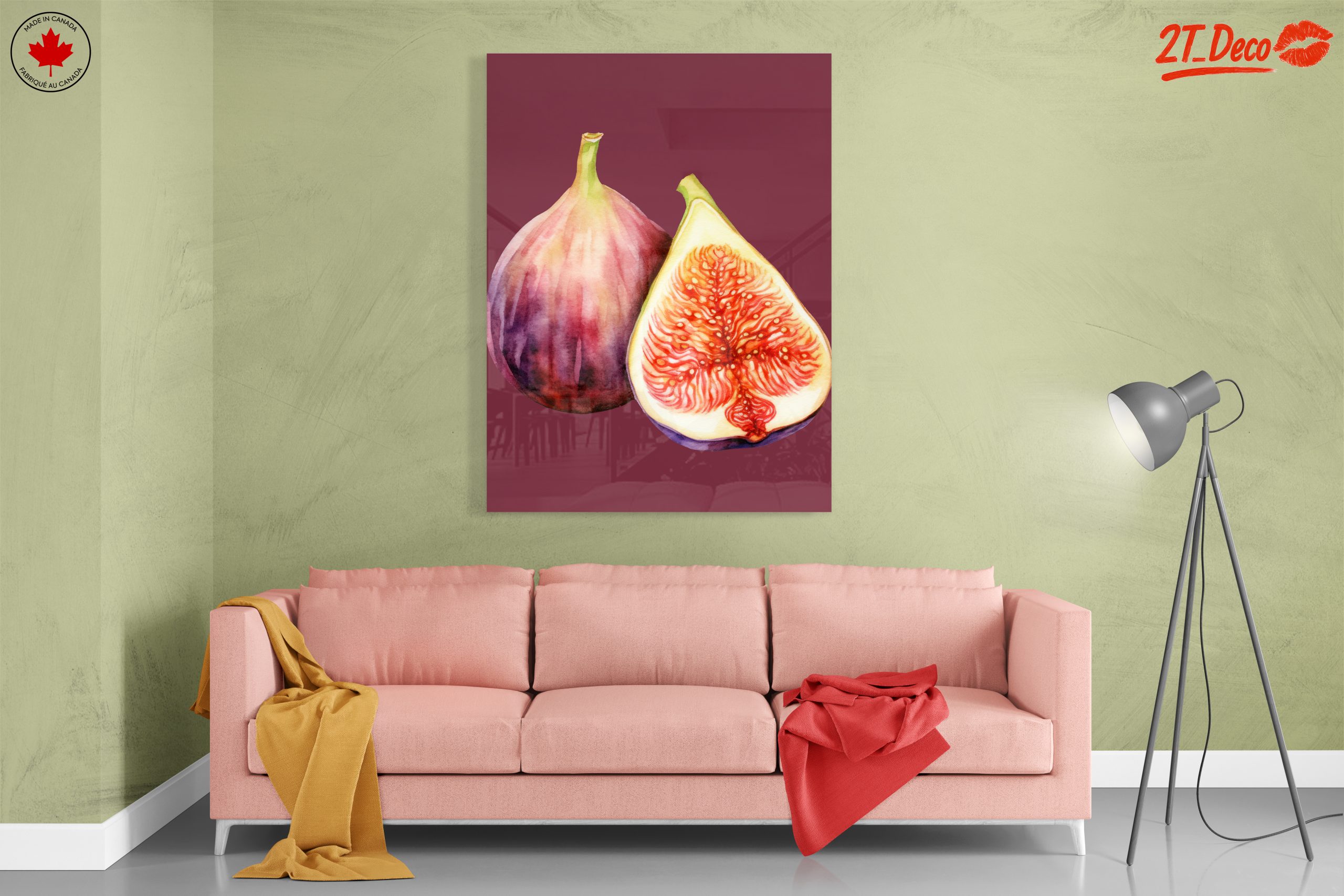 Watercolor Abstract Fig Art - Image 7