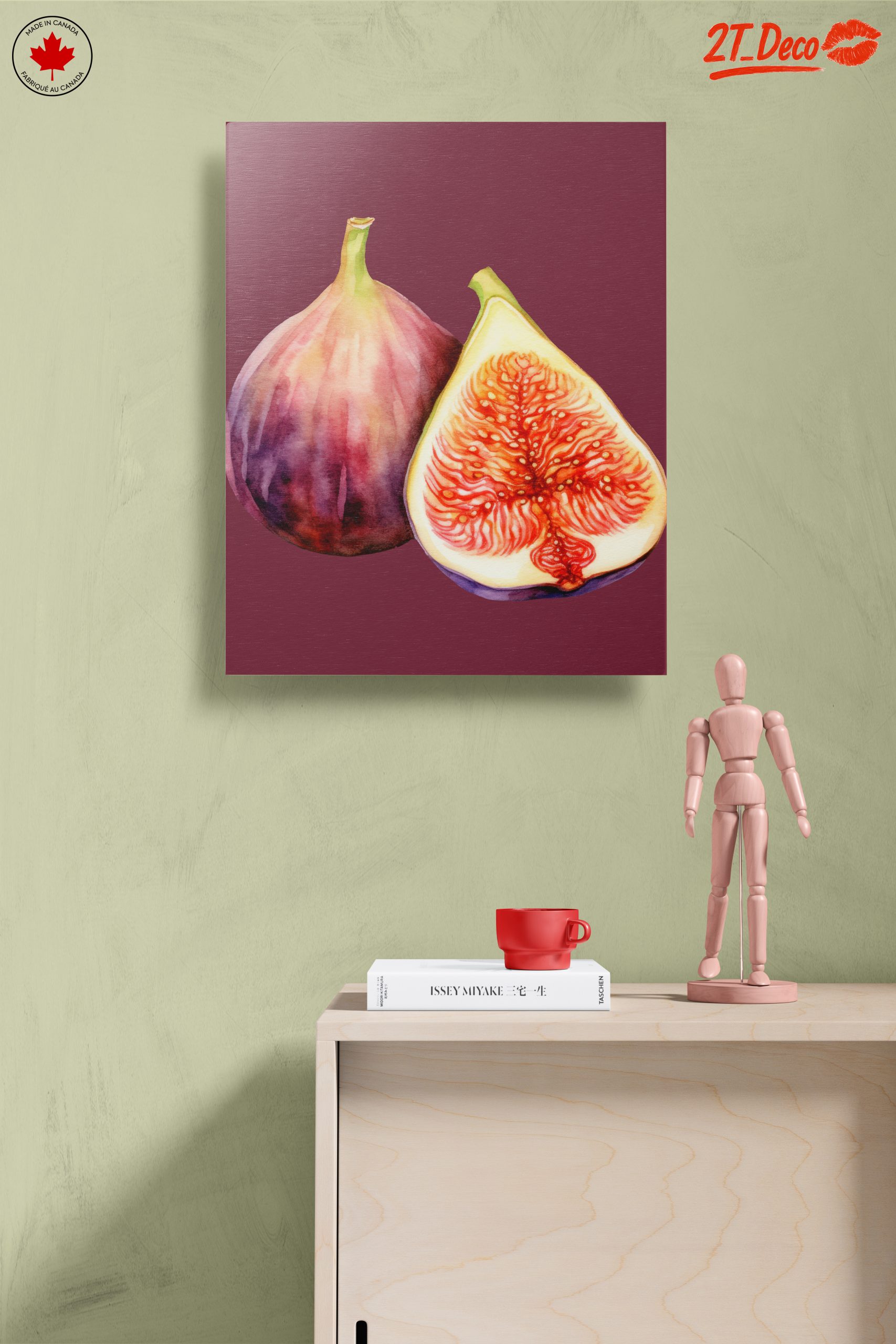 Watercolor Abstract Fig Art - Image 14