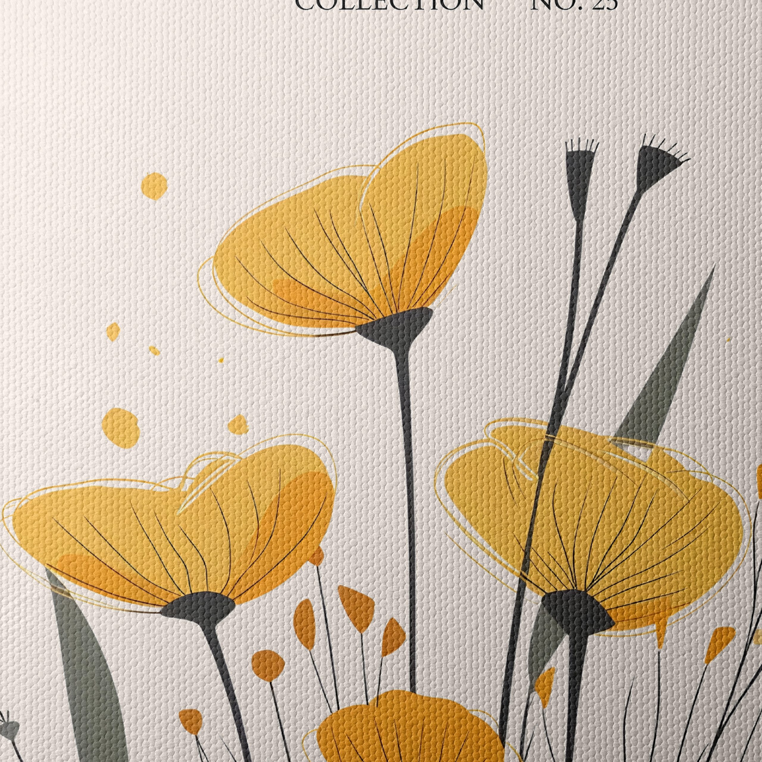 Botanical Garden Art with Yellow Flowers - Image 4