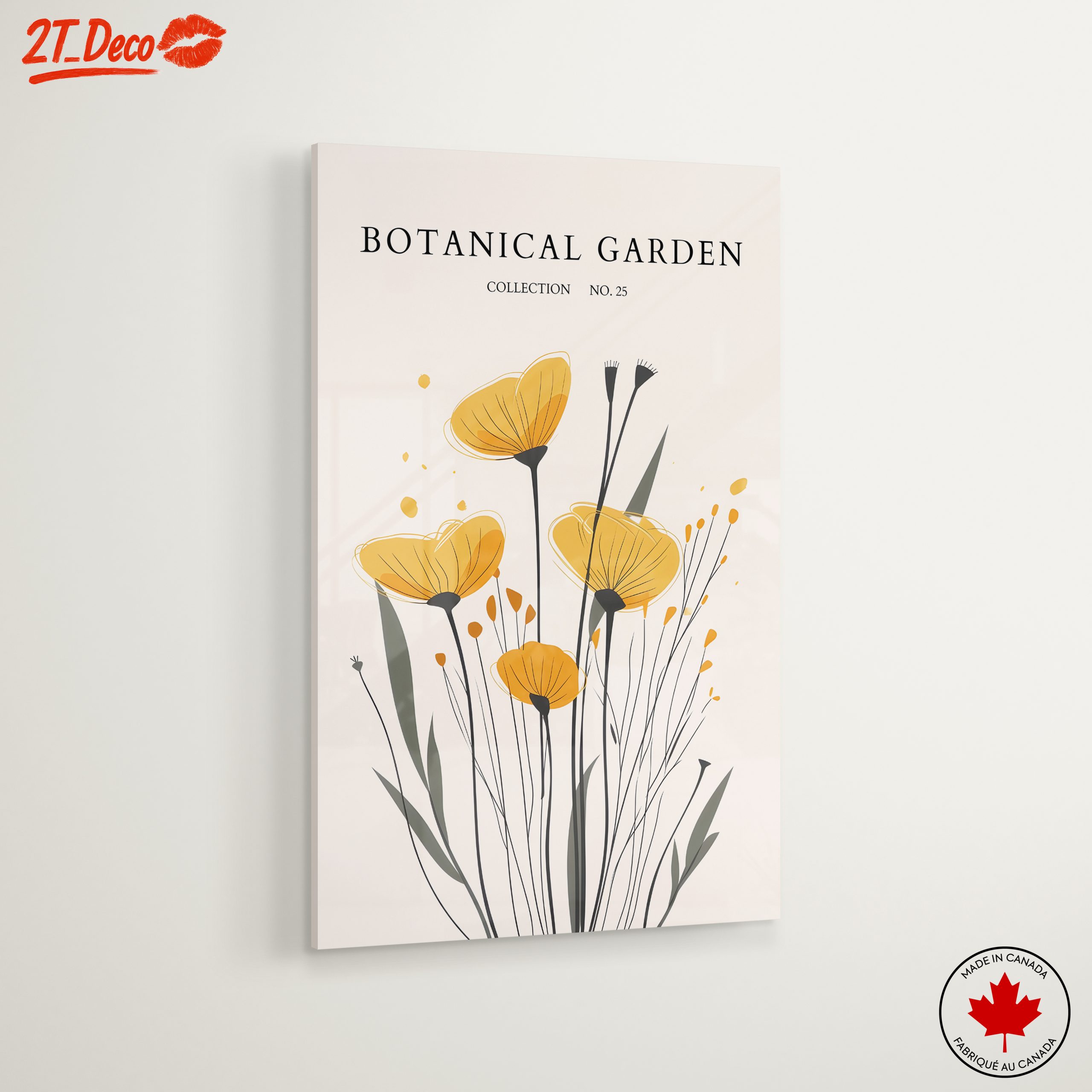 Botanical Garden Art with Yellow Flowers - Image 6