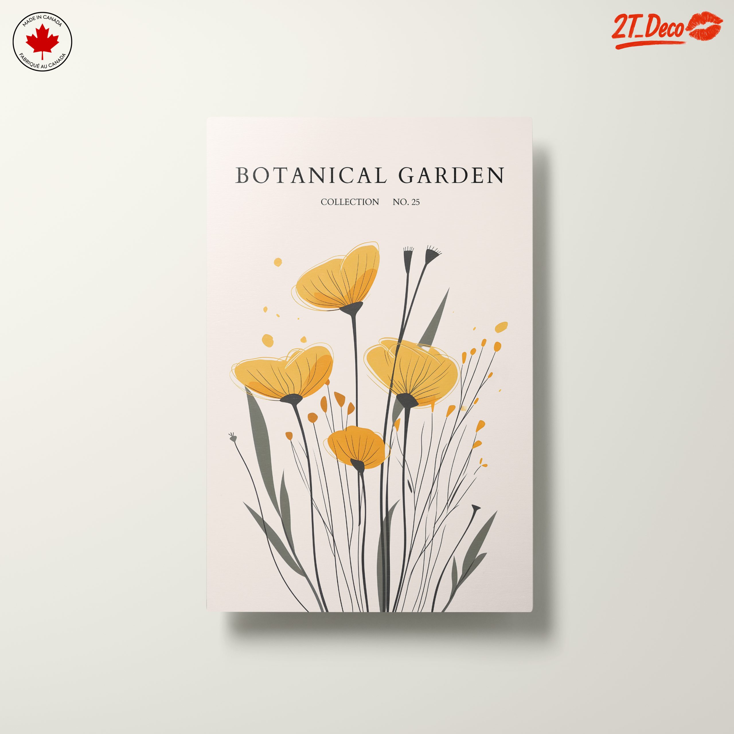 Botanical Garden Art with Yellow Flowers - Image 10