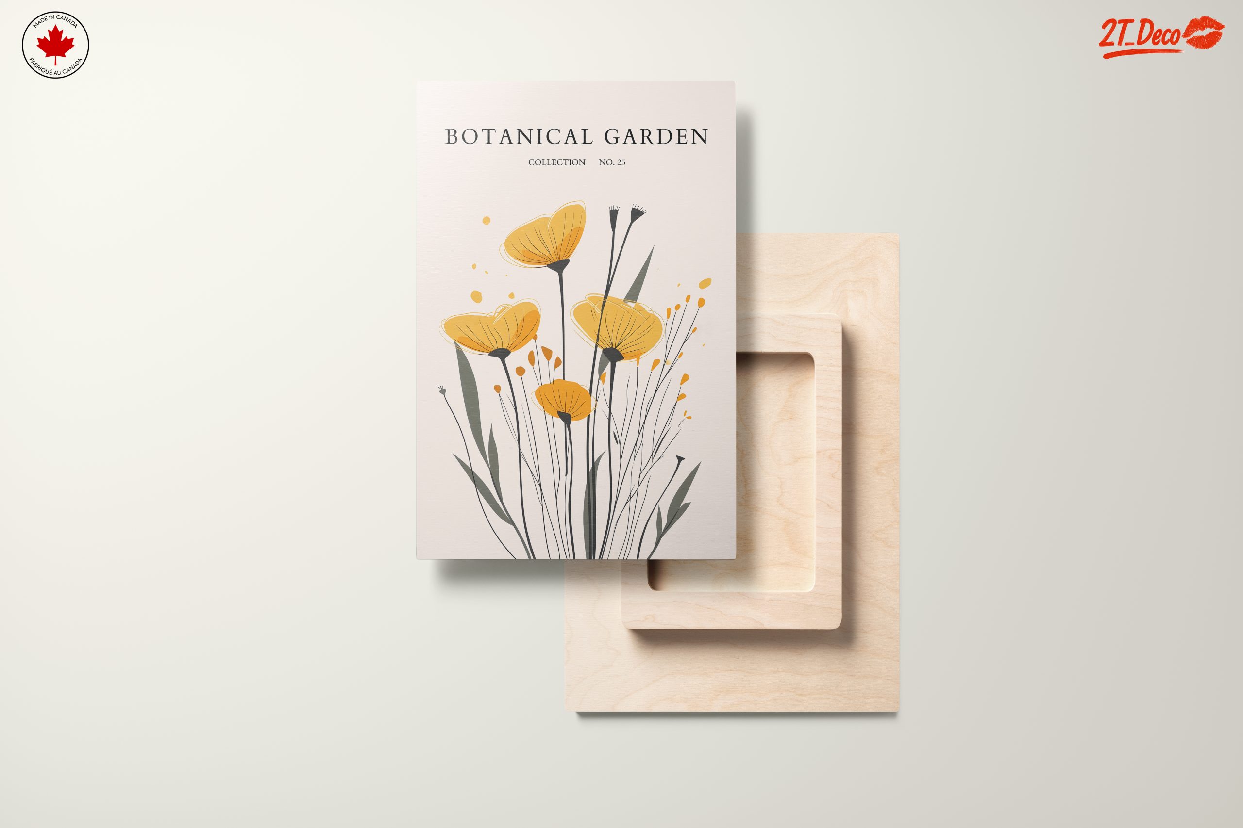 Botanical Garden Art with Yellow Flowers - Image 11