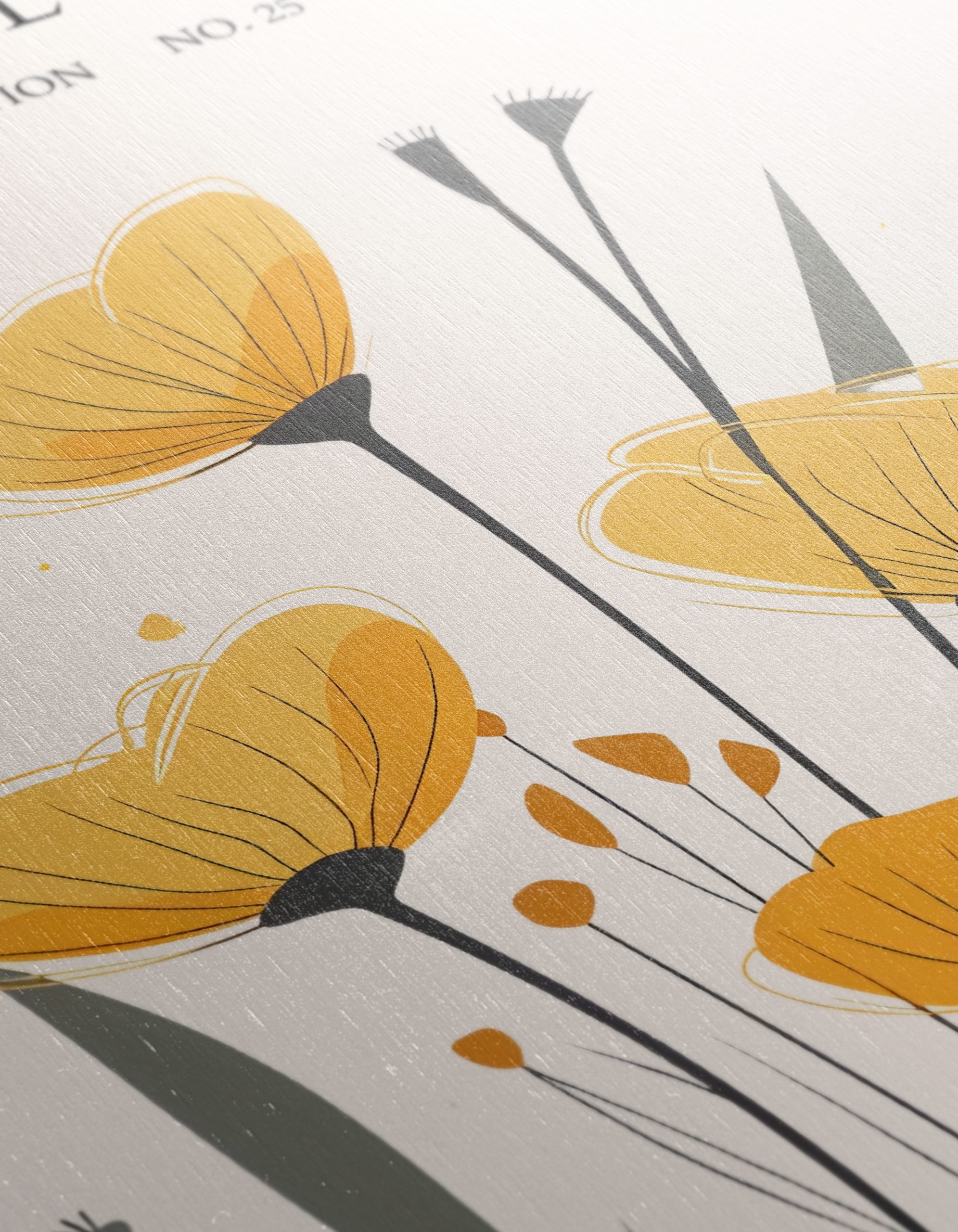 Botanical Garden Art with Yellow Flowers - Image 12