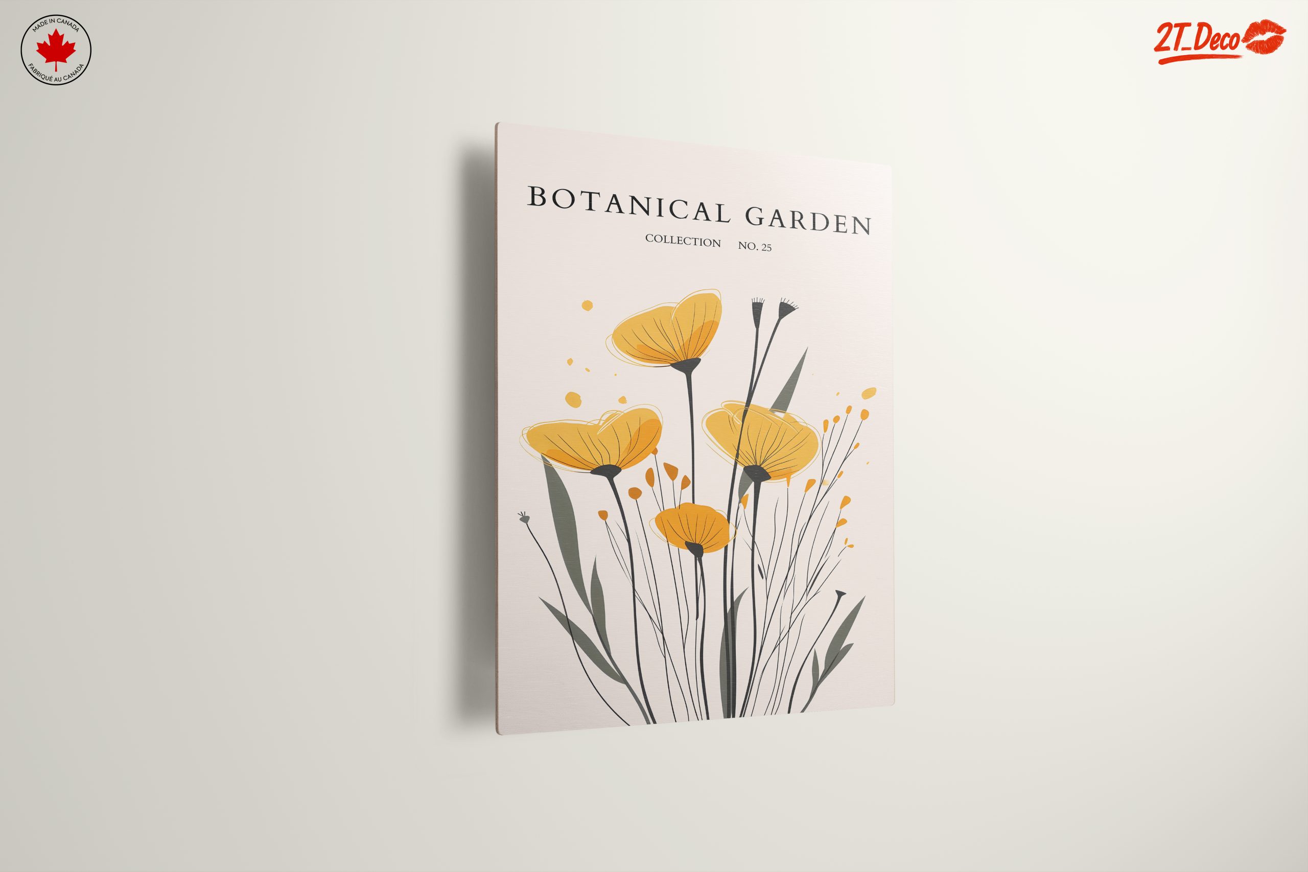 Botanical Garden Art with Yellow Flowers - Image 13