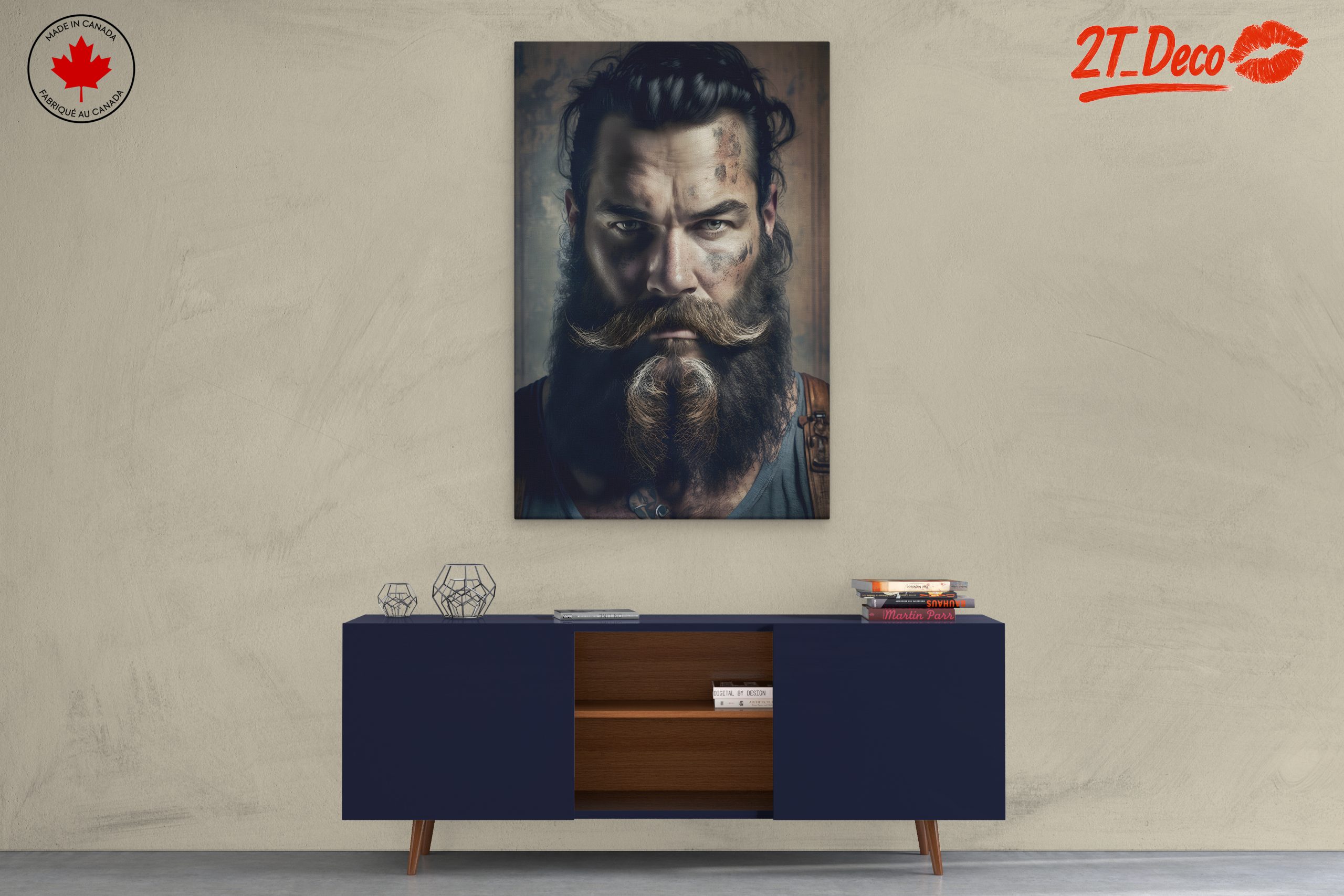 Bold Contemporary Portrait of a Man - Image 3