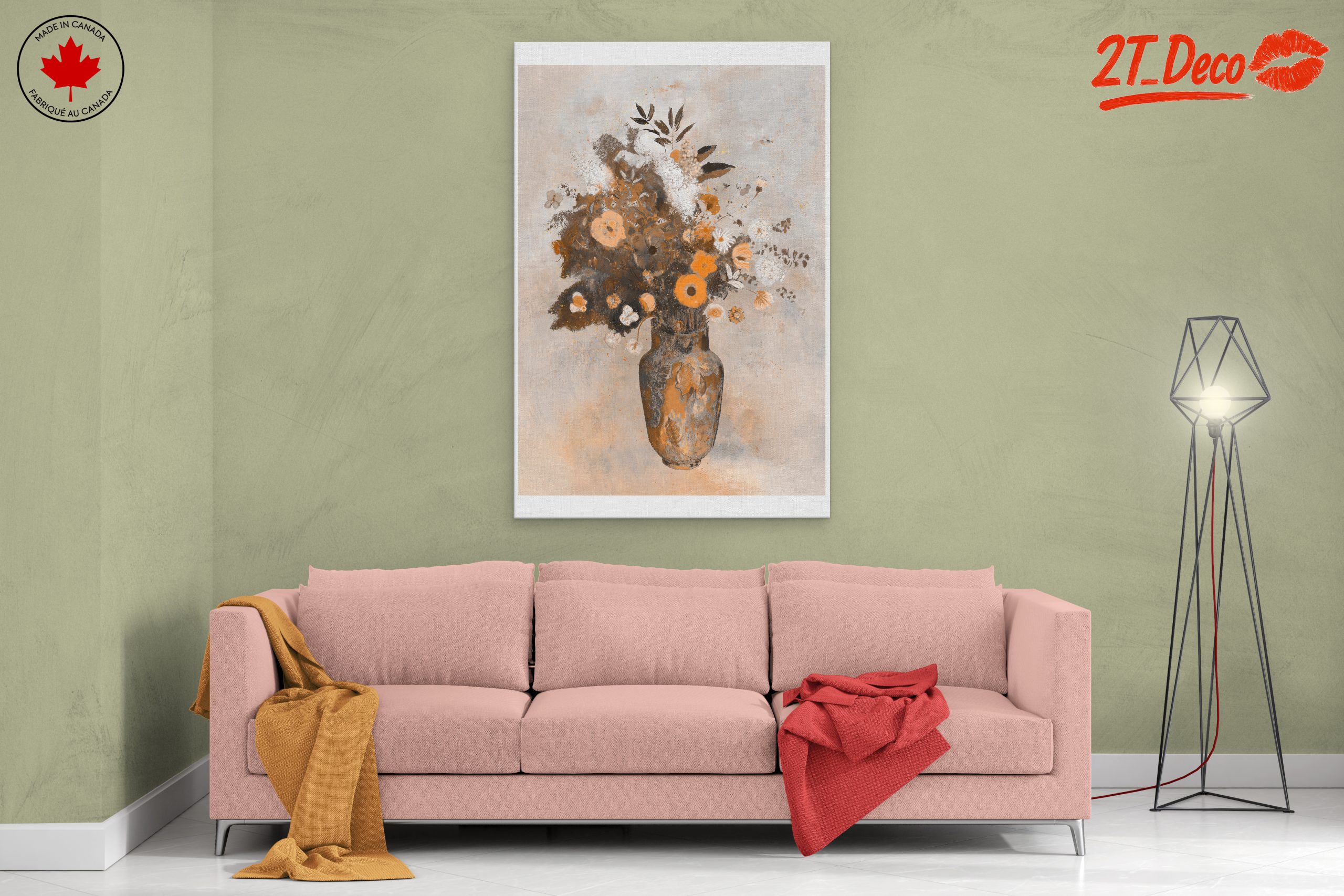 Vibrant Floral Arrangement in Earthy Tones - Image 2