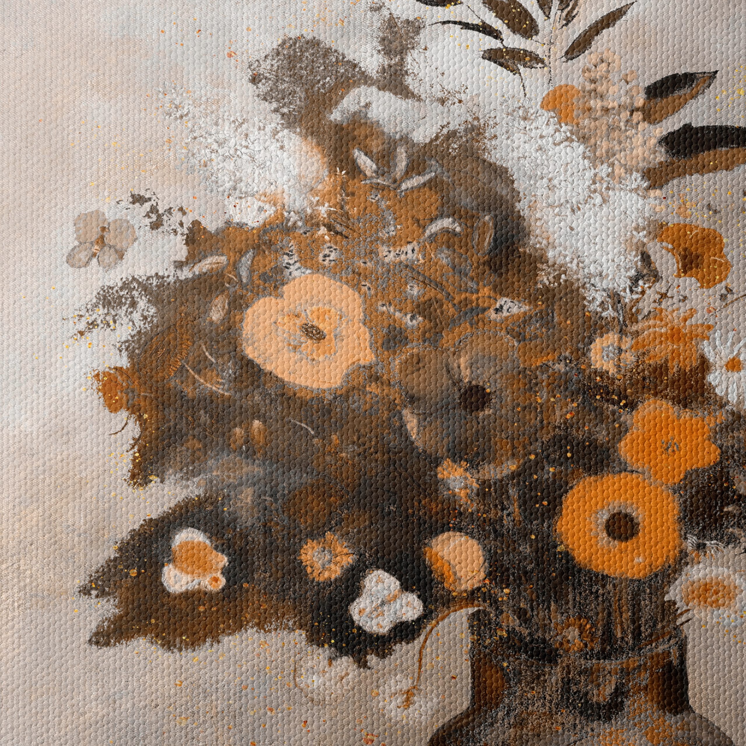 Vibrant Floral Arrangement in Earthy Tones - Image 4