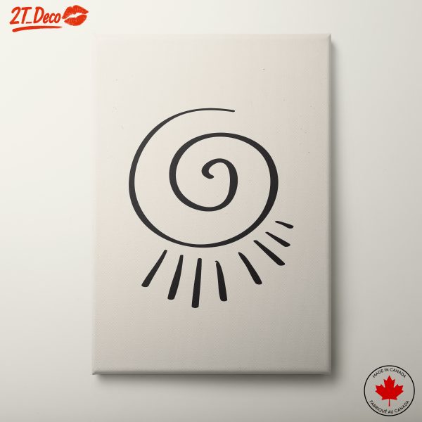 Spiral Minimalist Art for Modern Spaces