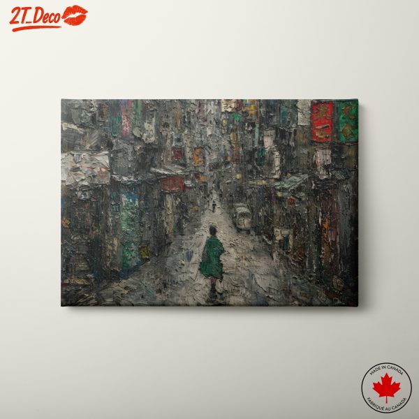 Textured Urban Scene in Contemporary Style