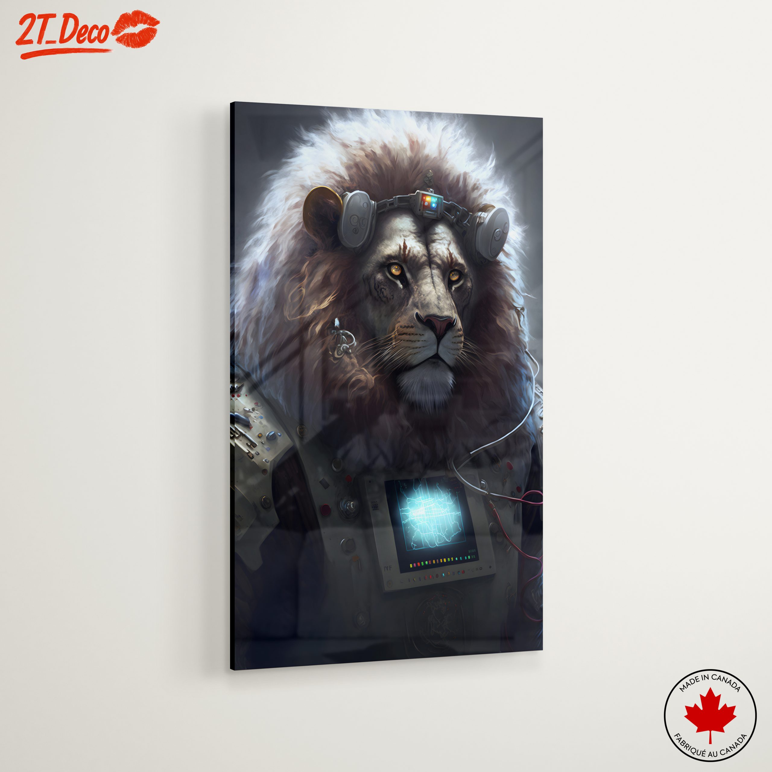 Stylized Cybernetic Lion Art - Image 6