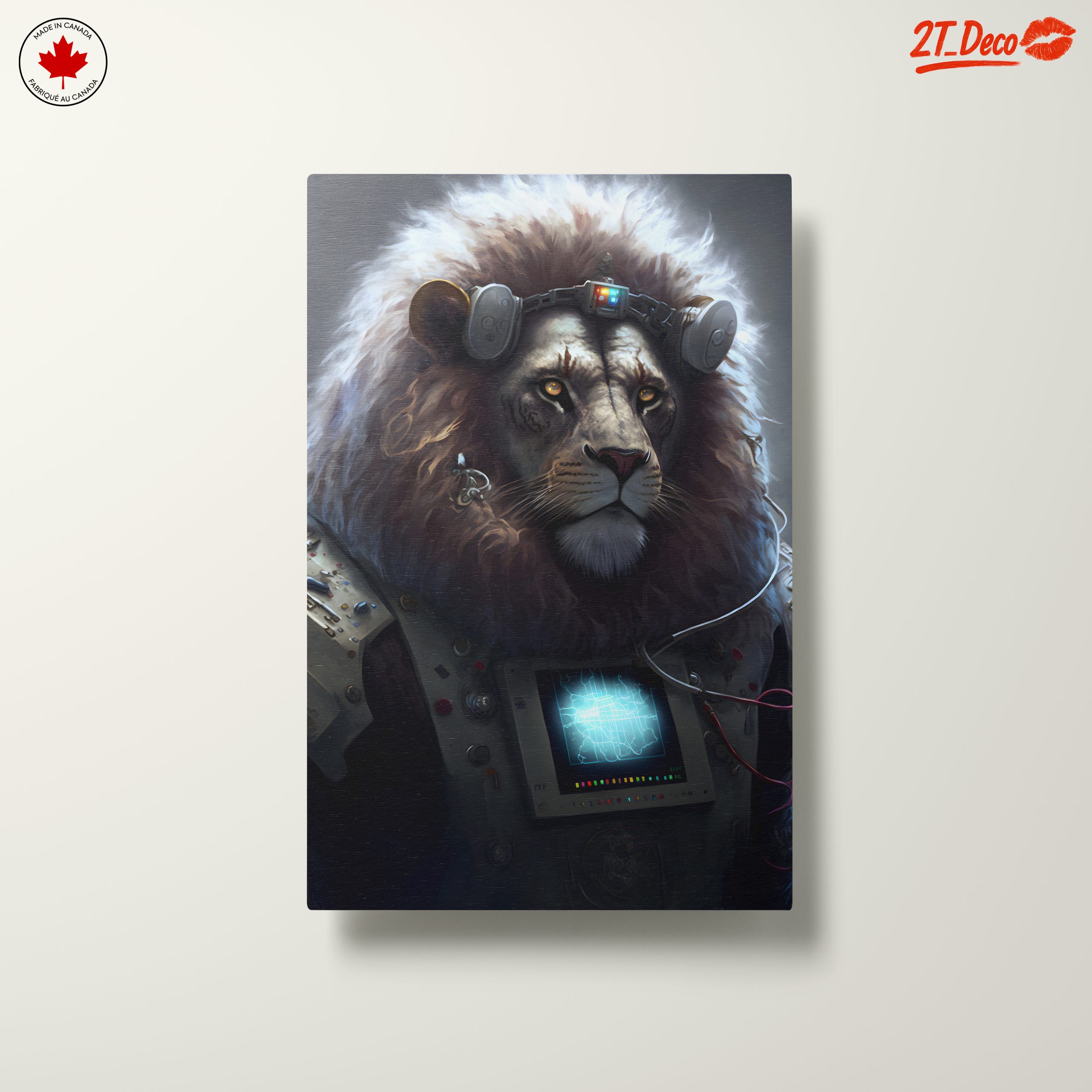 Stylized Cybernetic Lion Art - Image 10
