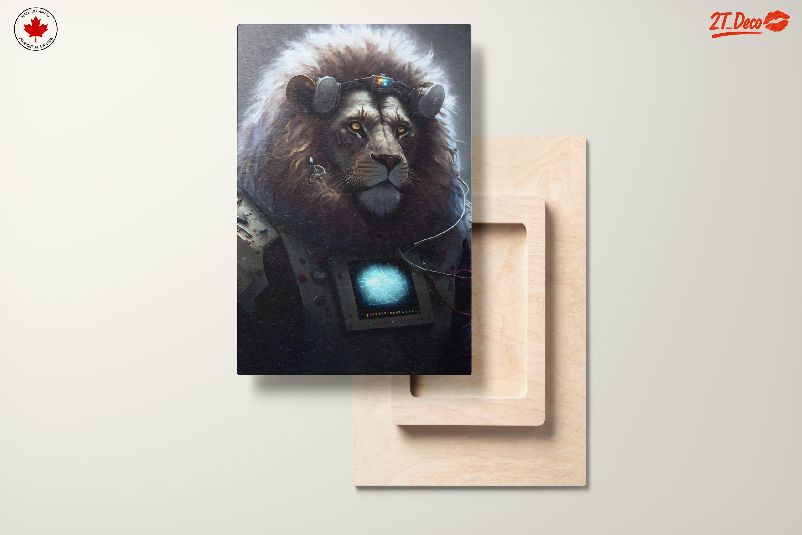 Stylized Cybernetic Lion Art - Image 11
