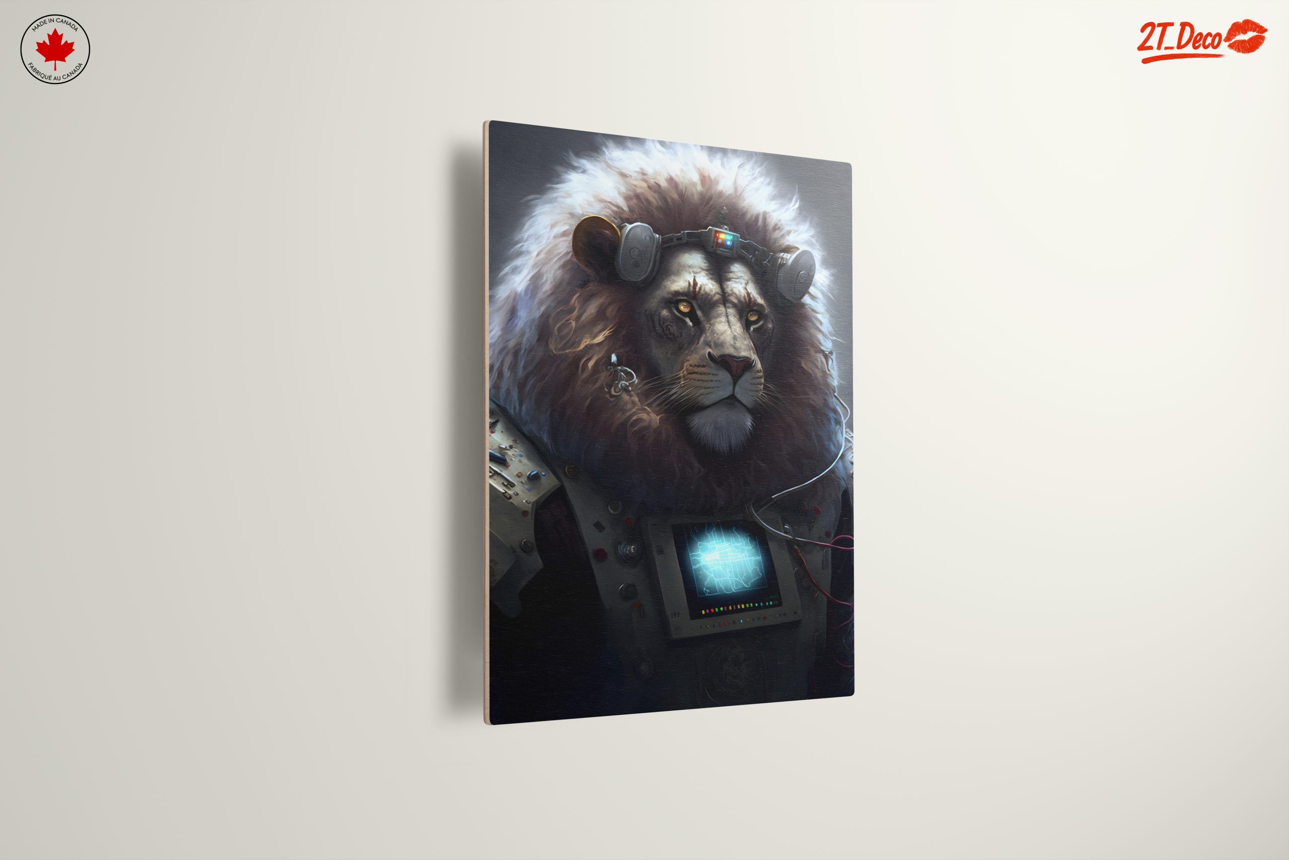 Stylized Cybernetic Lion Art - Image 13