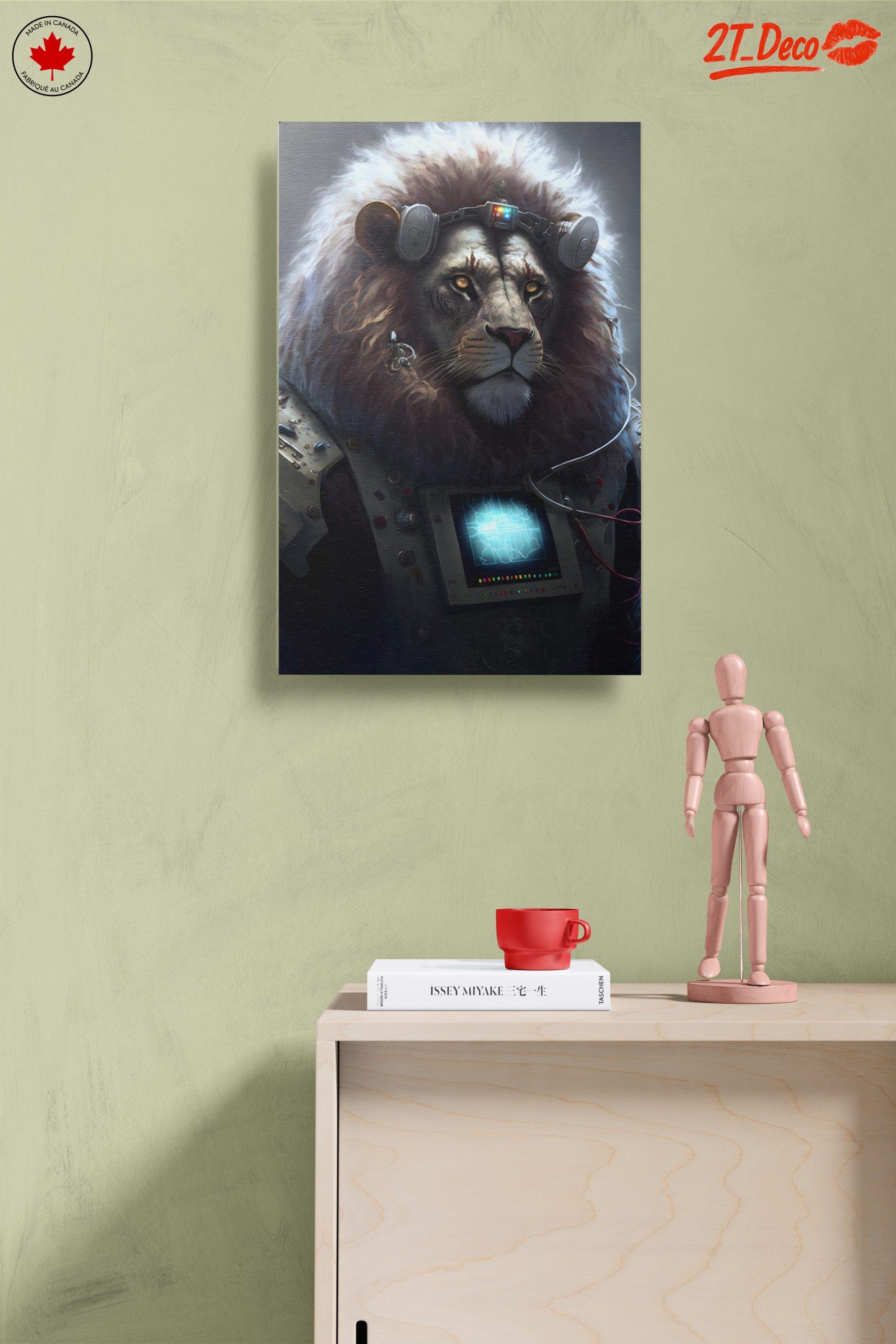 Stylized Cybernetic Lion Art - Image 14