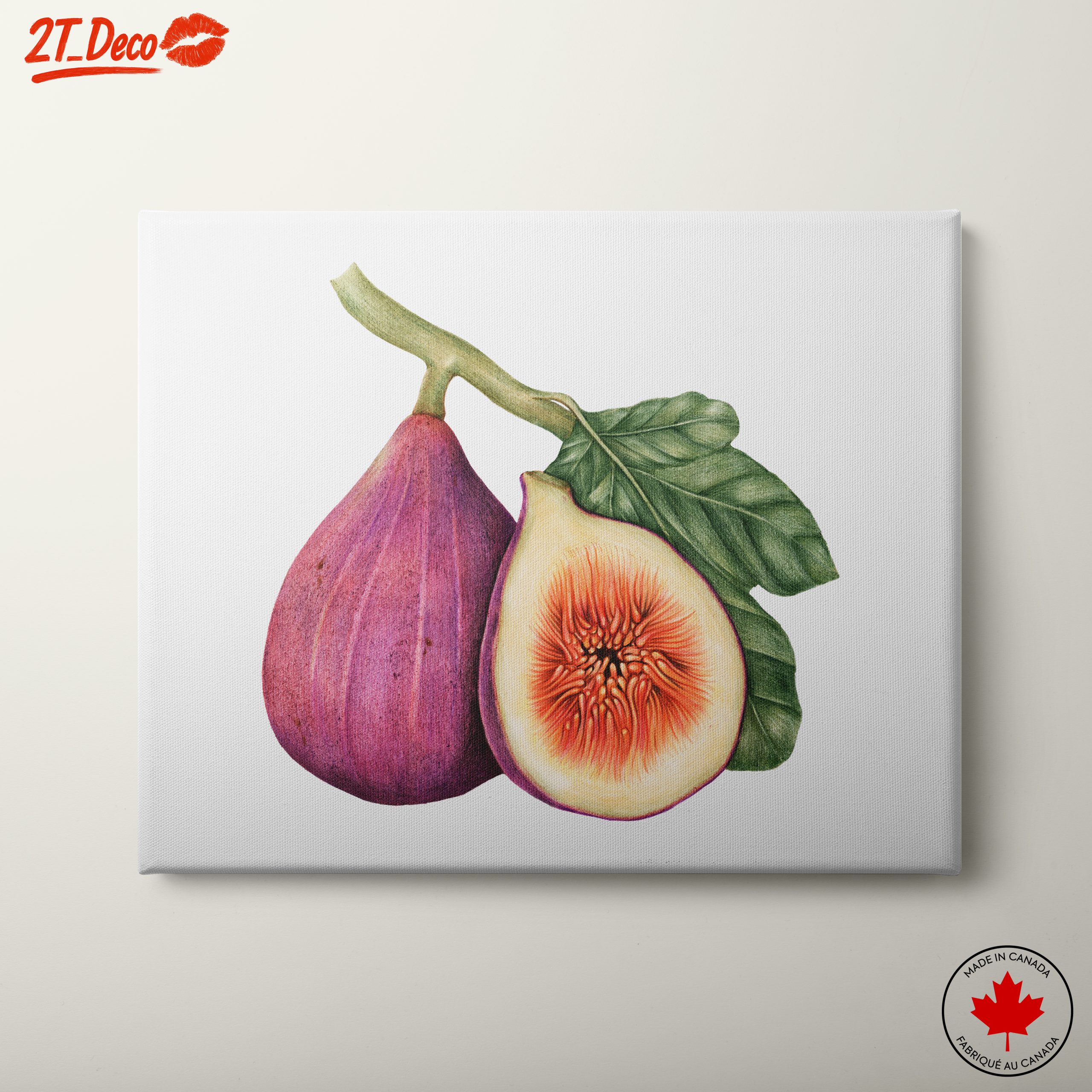 Vibrant Abstract Food Art of Figs