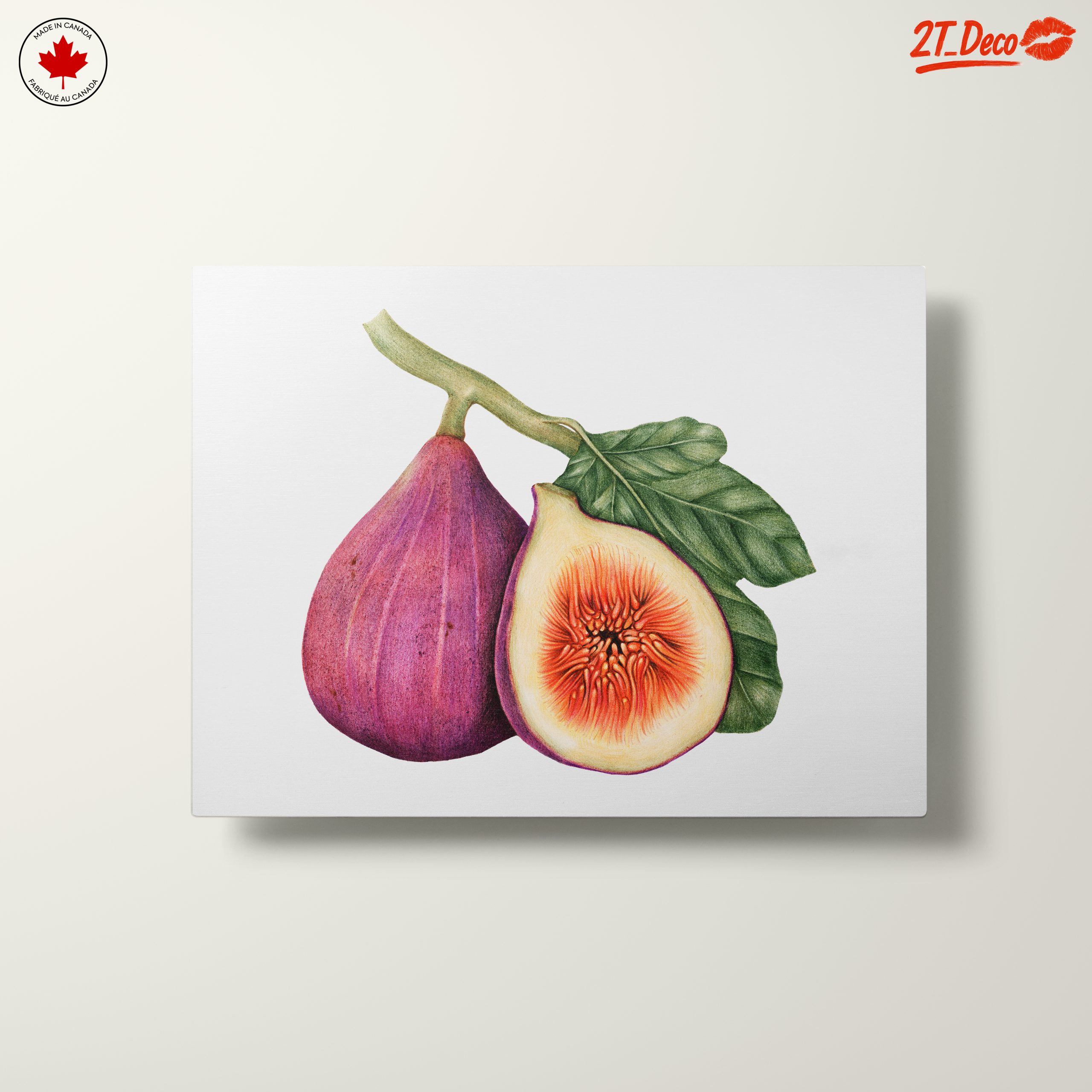 Vibrant Abstract Food Art of Figs - Image 10