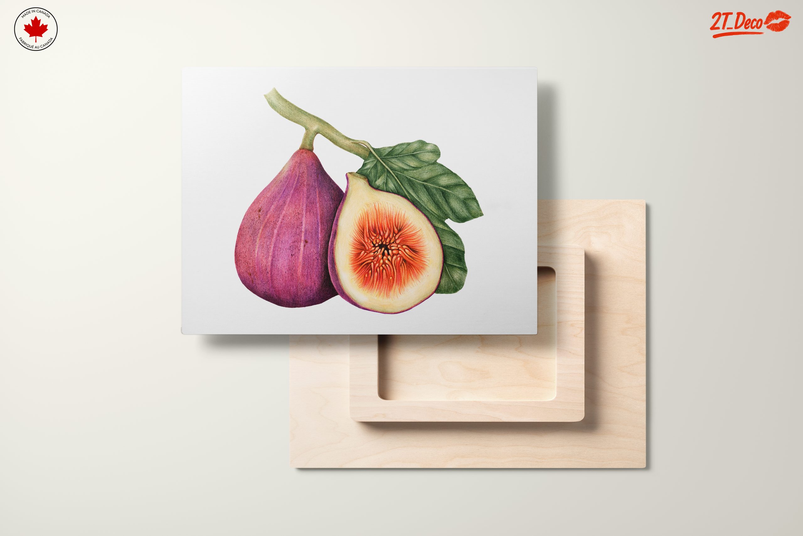 Vibrant Abstract Food Art of Figs - Image 11