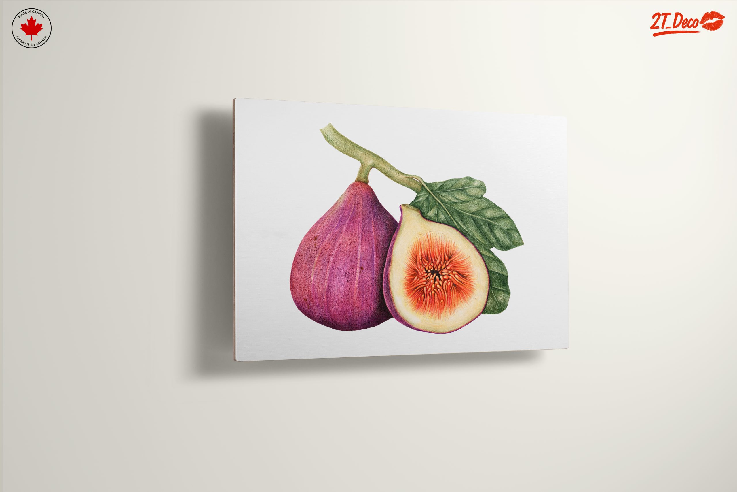 Vibrant Abstract Food Art of Figs - Image 13