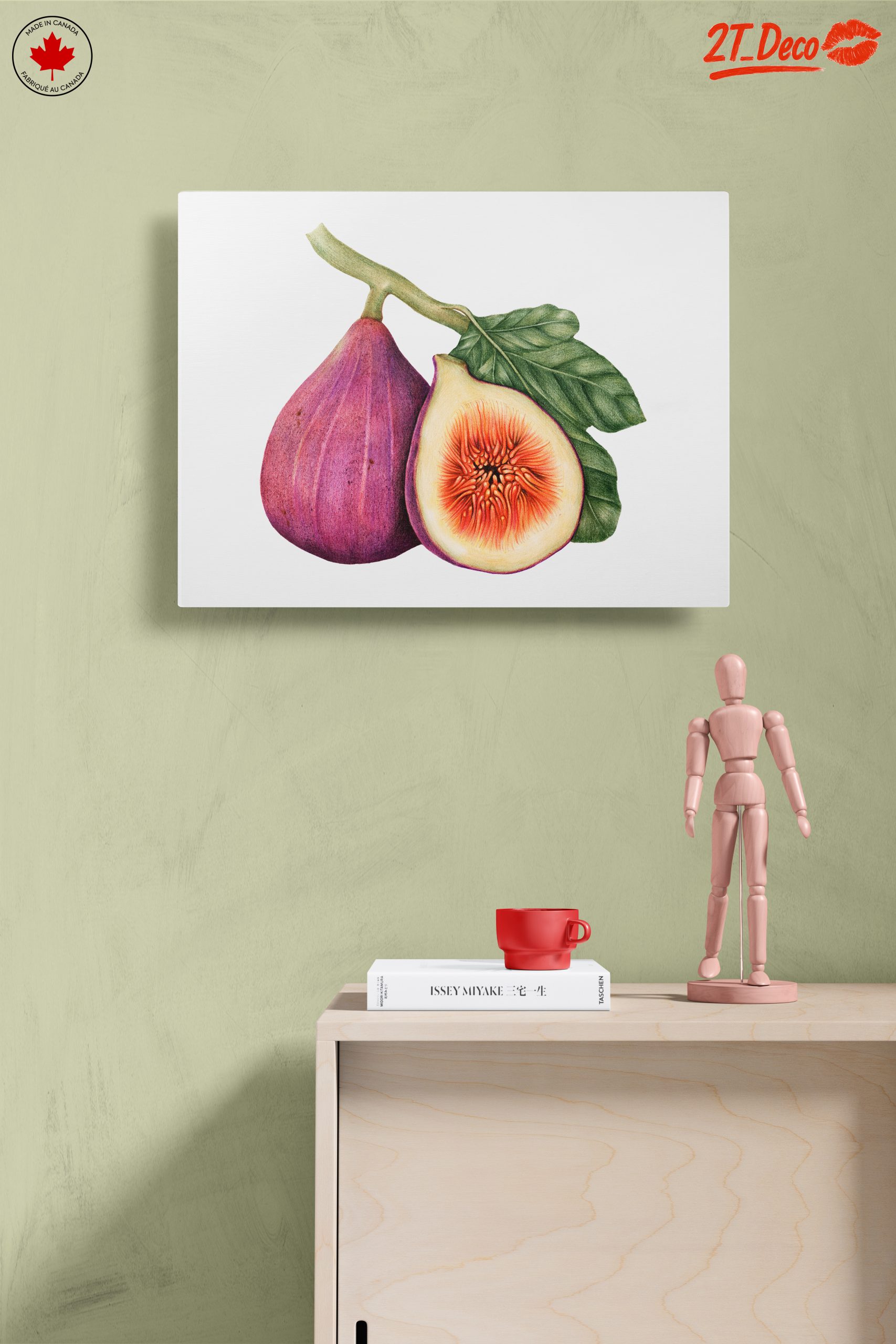 Vibrant Abstract Food Art of Figs - Image 14