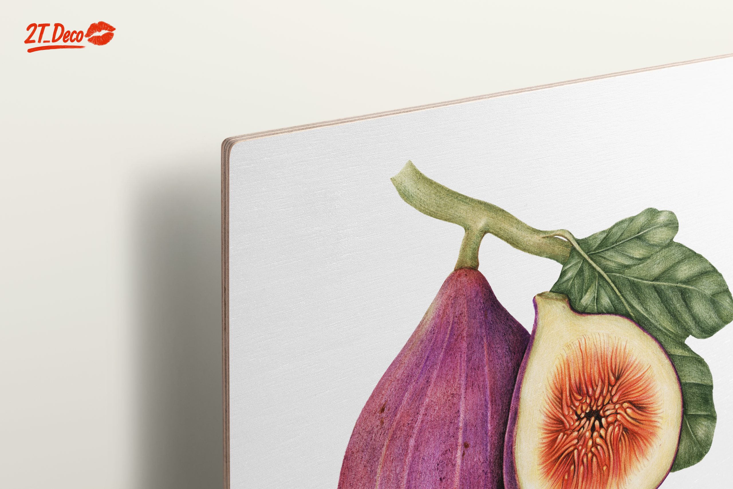 Vibrant Abstract Food Art of Figs - Image 15