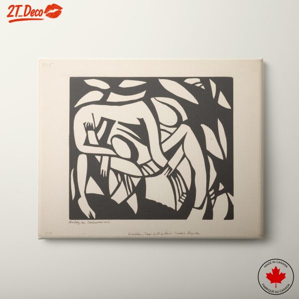 Abstract Human Figures in Bold Contrast
