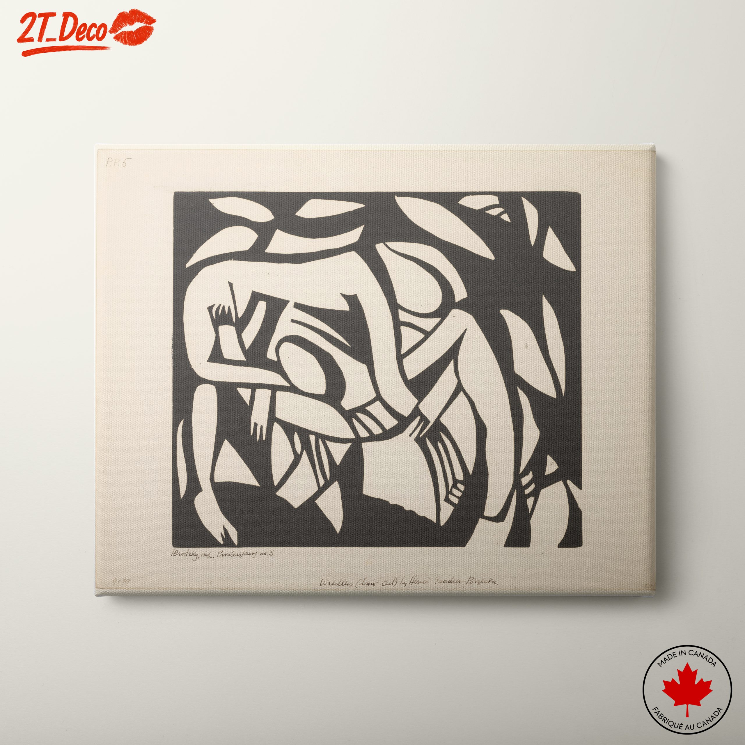 Abstract Human Figures in Bold Contrast