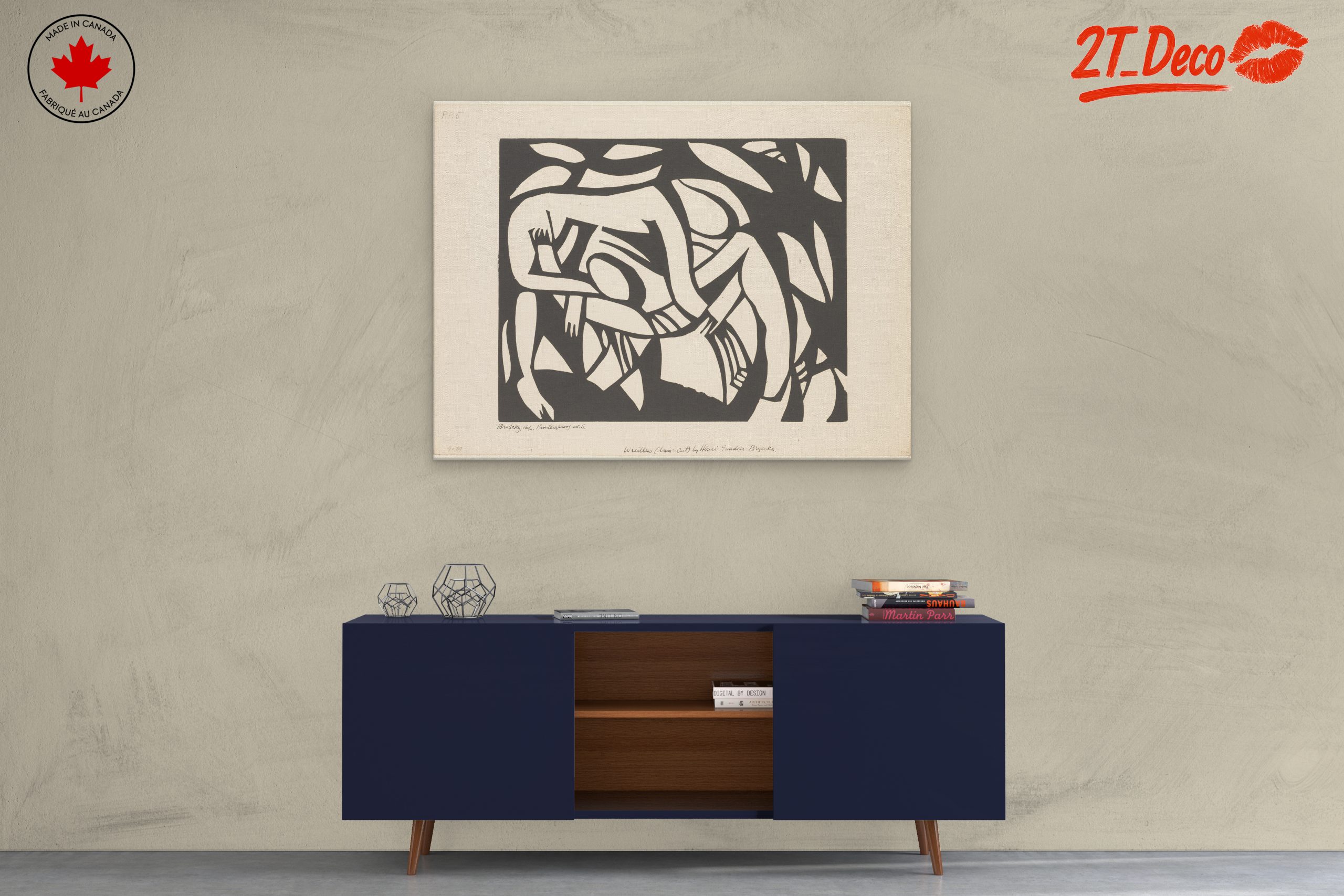 Abstract Human Figures in Bold Contrast - Image 3