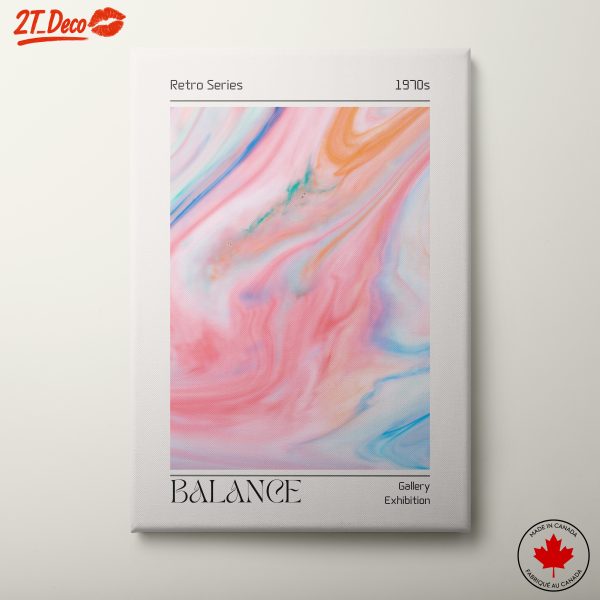 Colorful Abstract Cloud Artwork from 1970s Retro Series