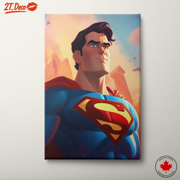 Superman Heroic Art Featuring the Iconic Character