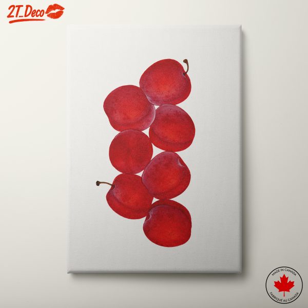 Red Fruit Abstract Art