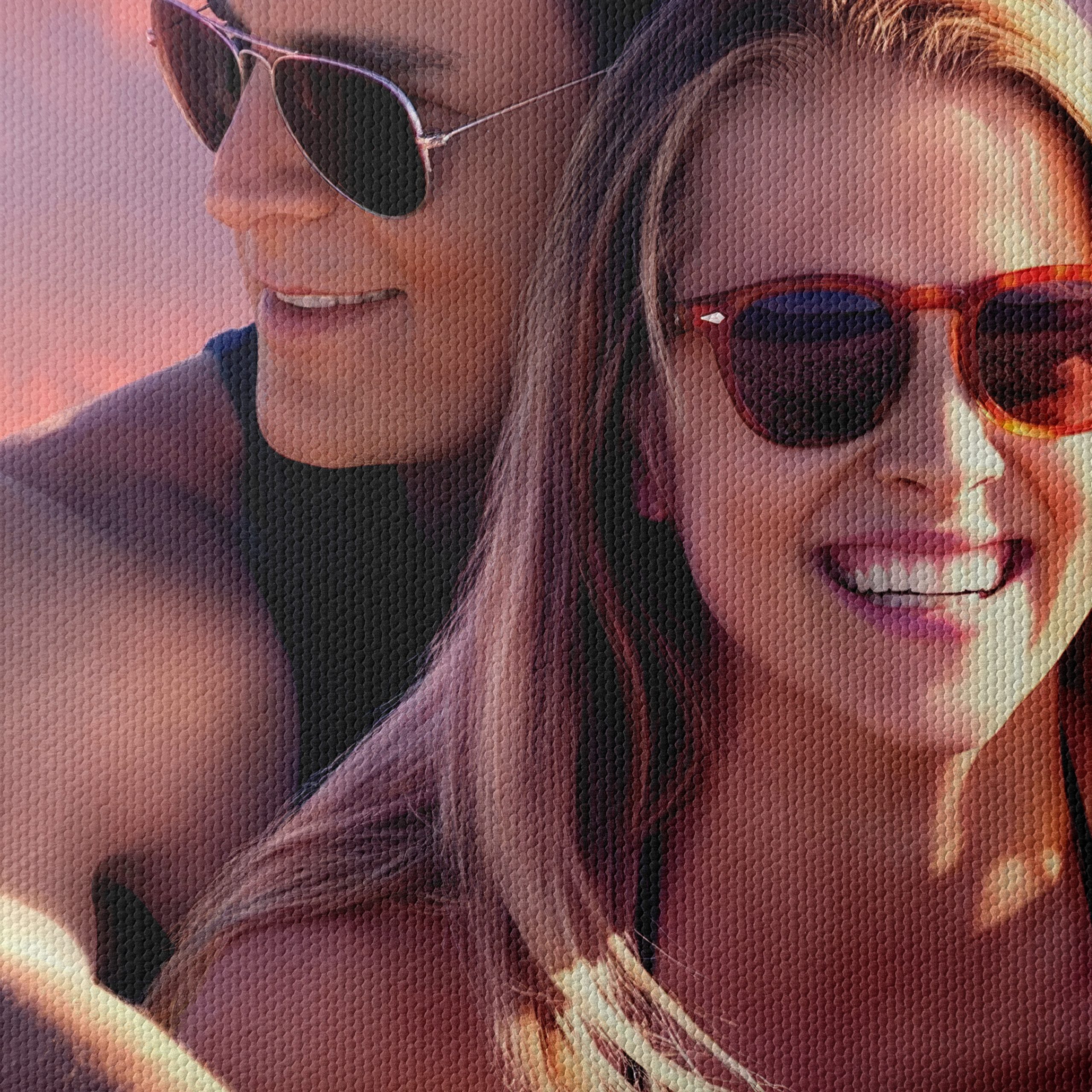 Romantic Aesthetic Couples Sunset Art - Image 4