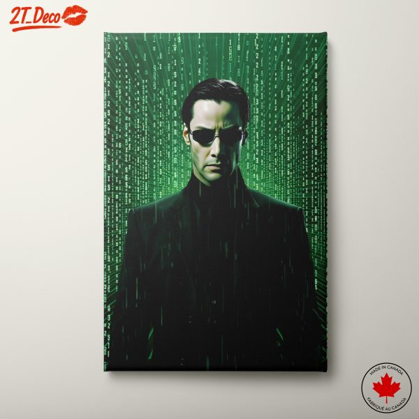 Dynamic Neo Character Art from The Matrix