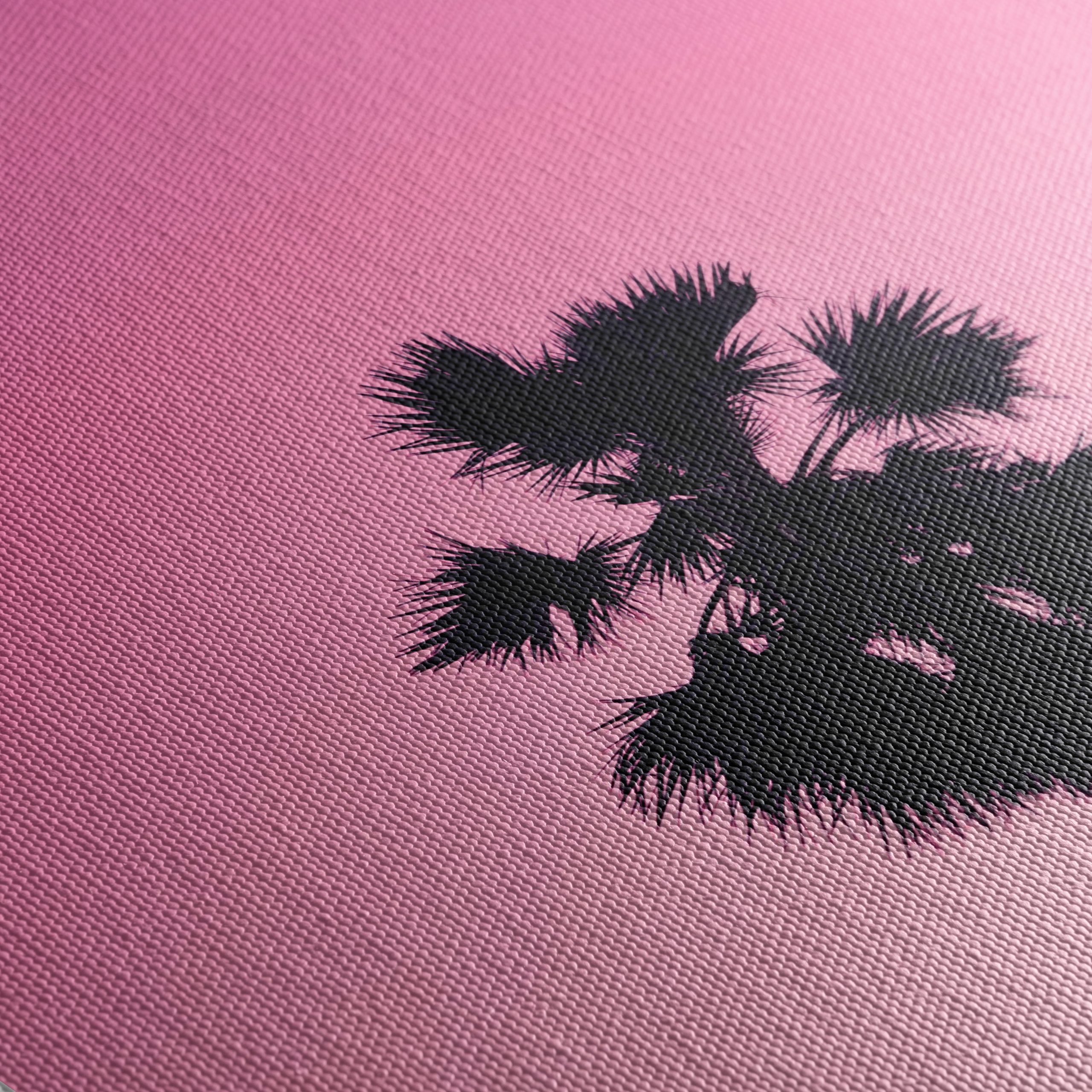 Palm Tree Silhouette Against Pink Sky - Image 5