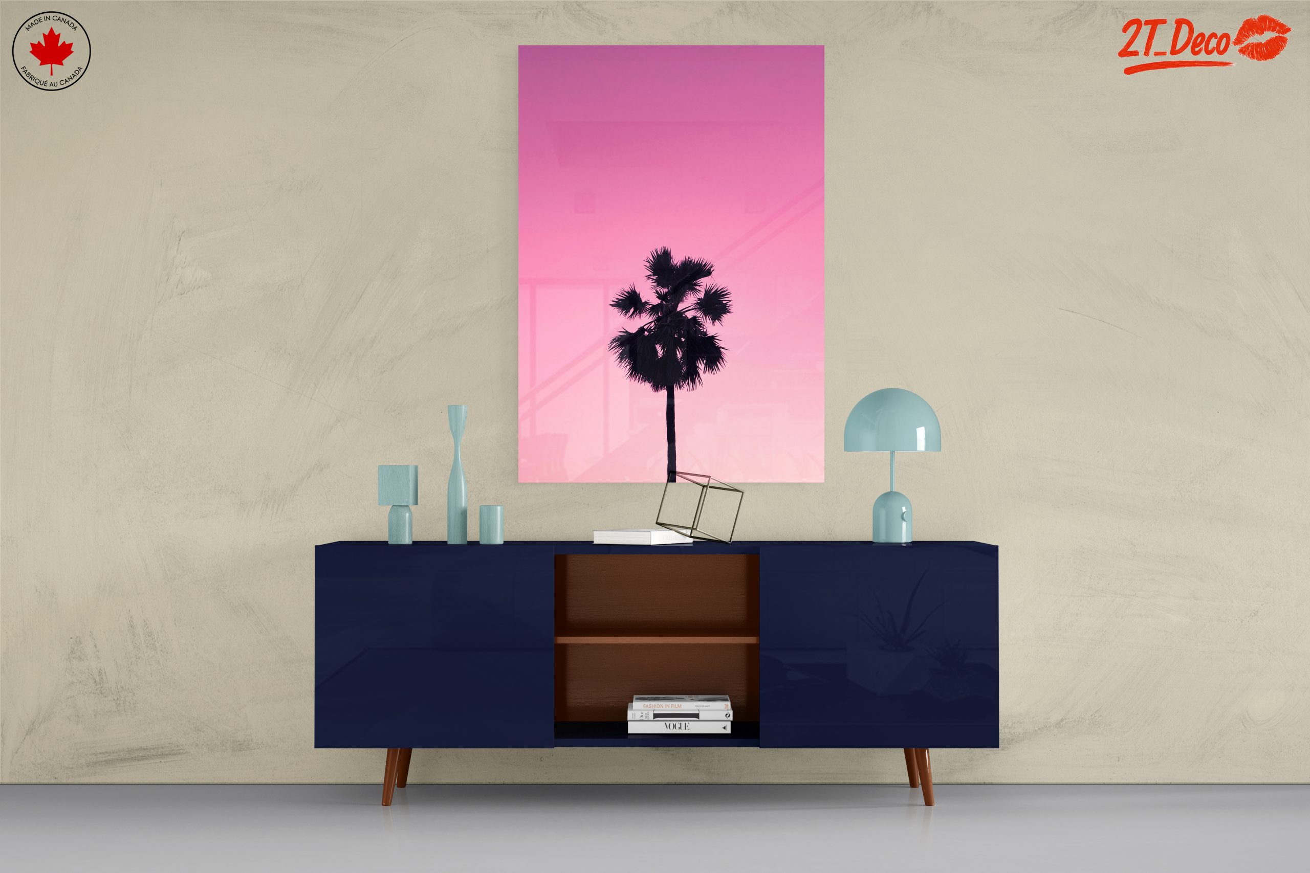 Palm Tree Silhouette Against Pink Sky - Image 8