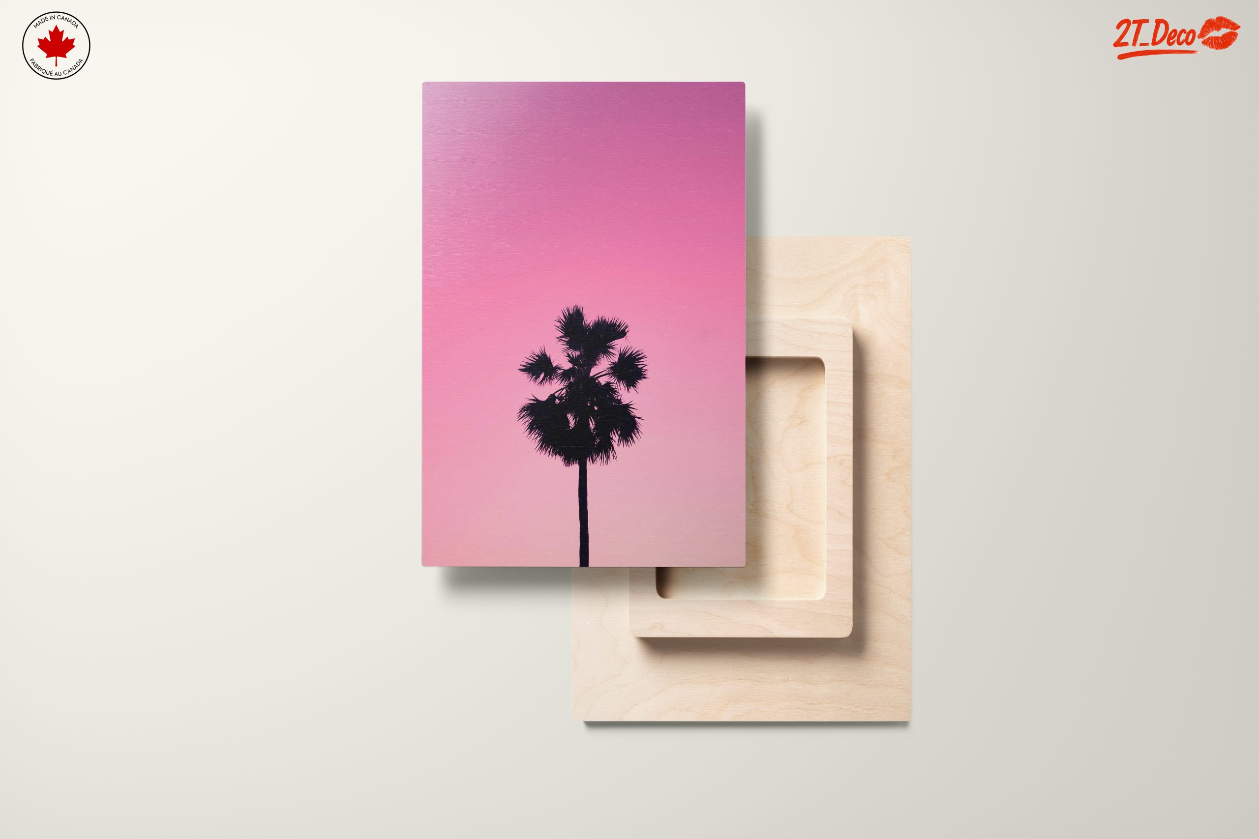 Palm Tree Silhouette Against Pink Sky - Image 11
