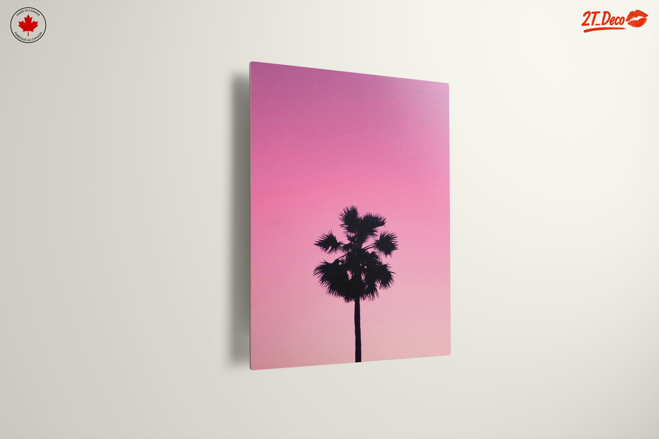 Palm Tree Silhouette Against Pink Sky - Image 13