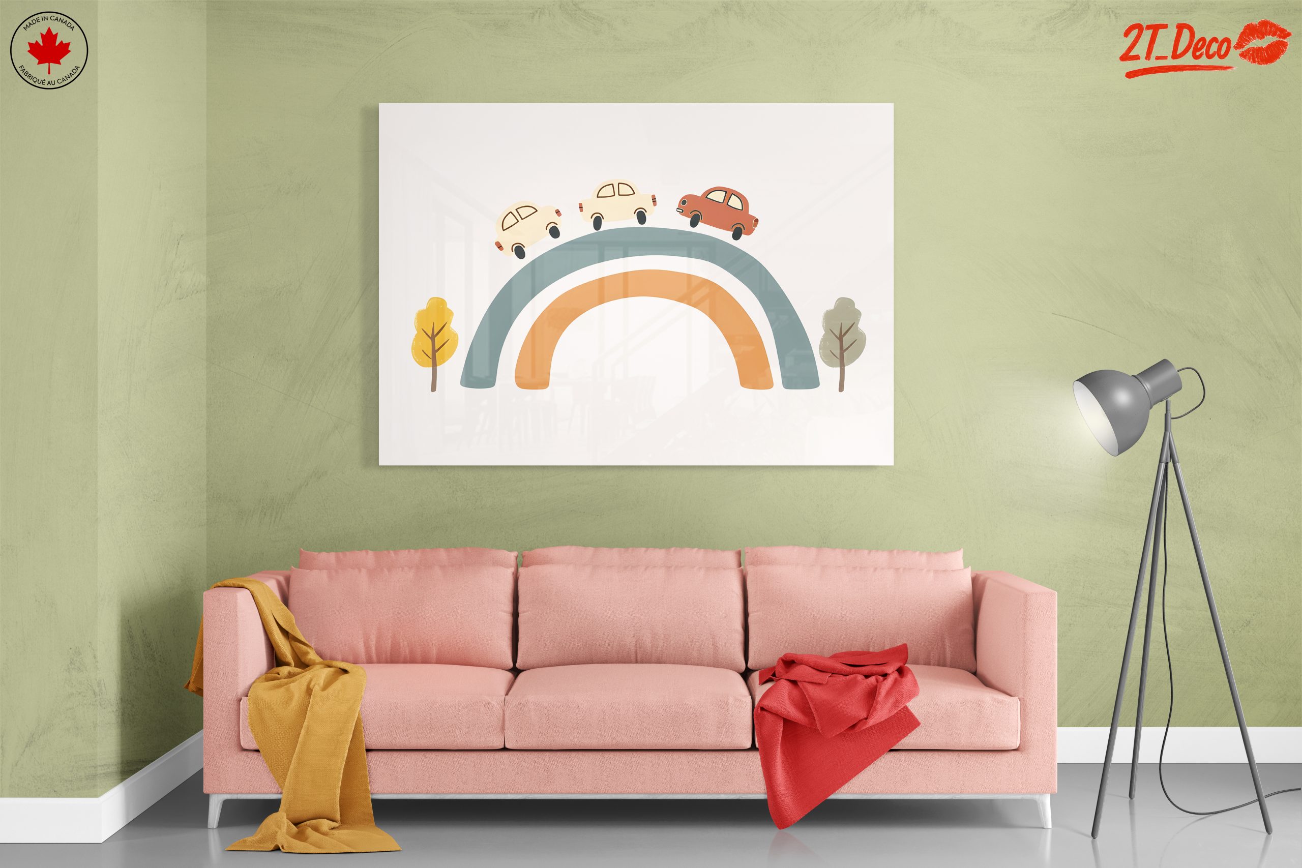 Whimsical Cars on a Colorful Rainbow - Image 7