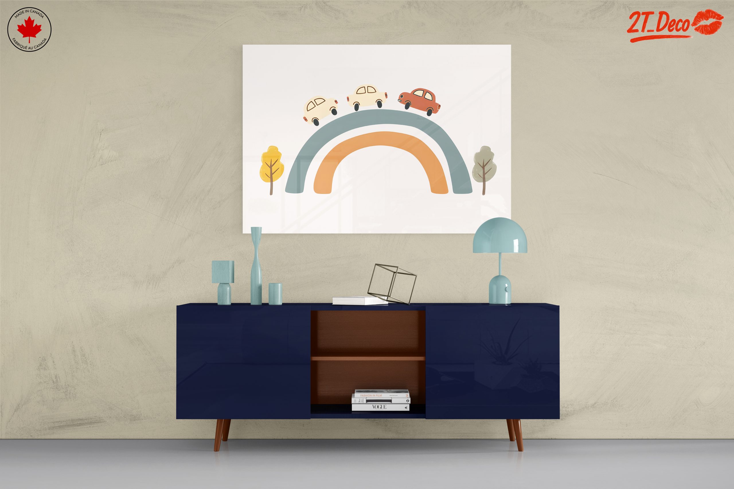 Whimsical Cars on a Colorful Rainbow - Image 8