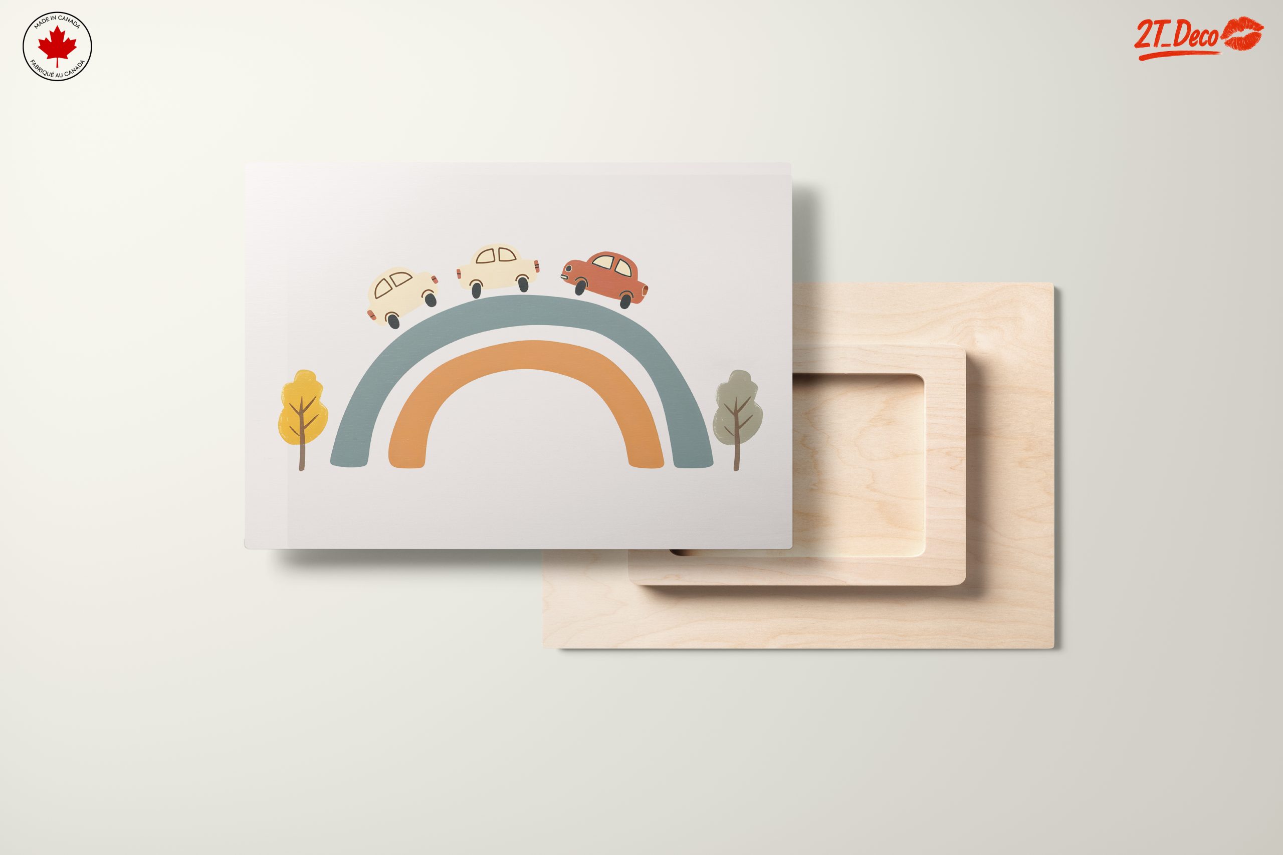 Whimsical Cars on a Colorful Rainbow - Image 11
