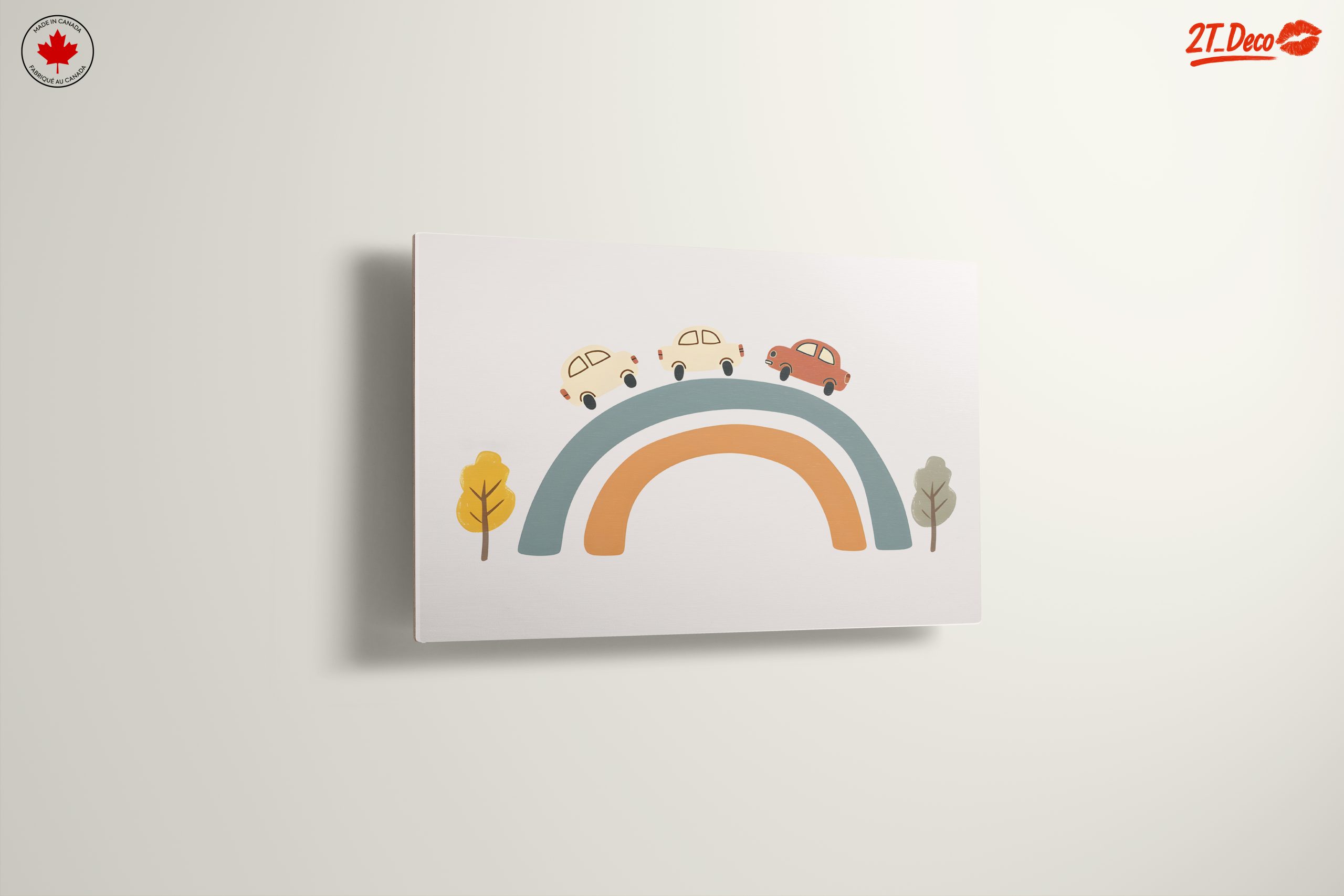 Whimsical Cars on a Colorful Rainbow - Image 13