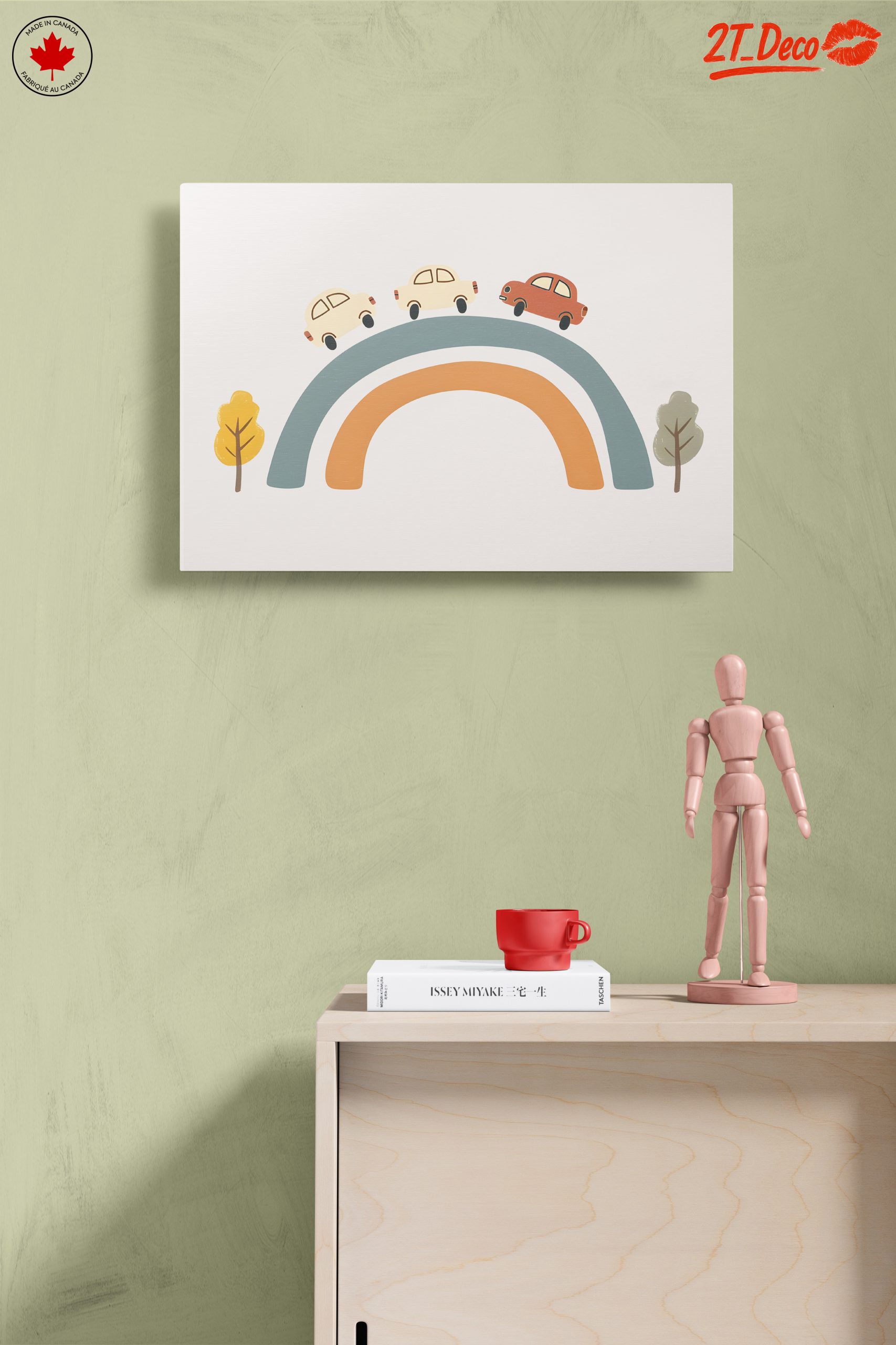 Whimsical Cars on a Colorful Rainbow - Image 14