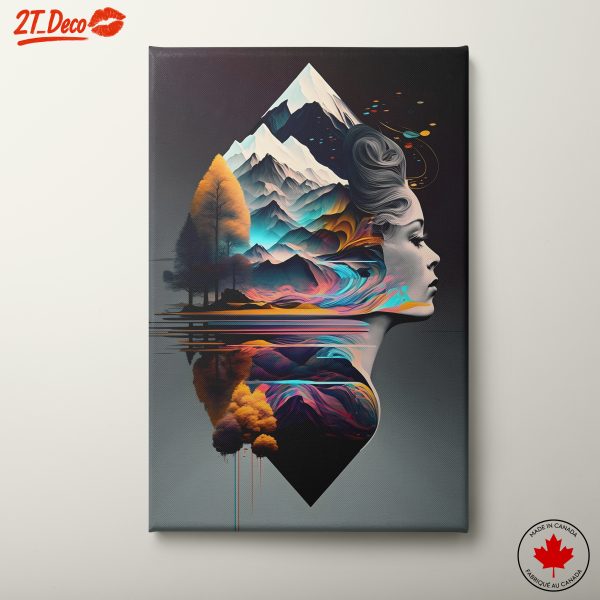 Contemporary Art Blend of Nature and Portraiture