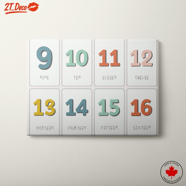 Playful Number Art for Kids' Spaces