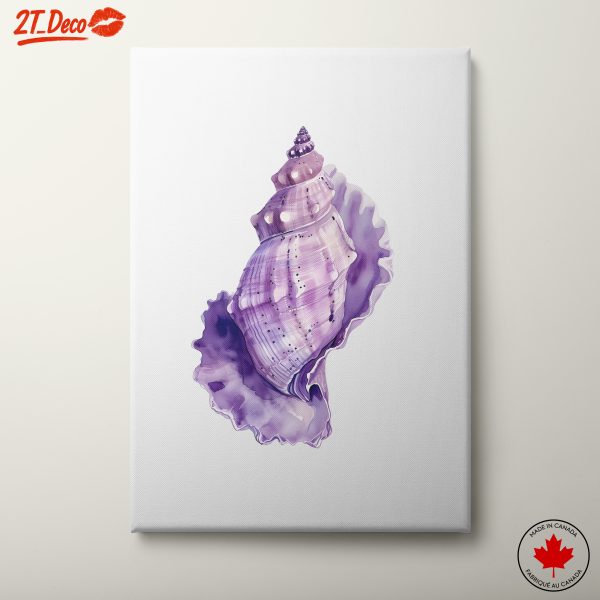 Elegant Botanical Shell Art