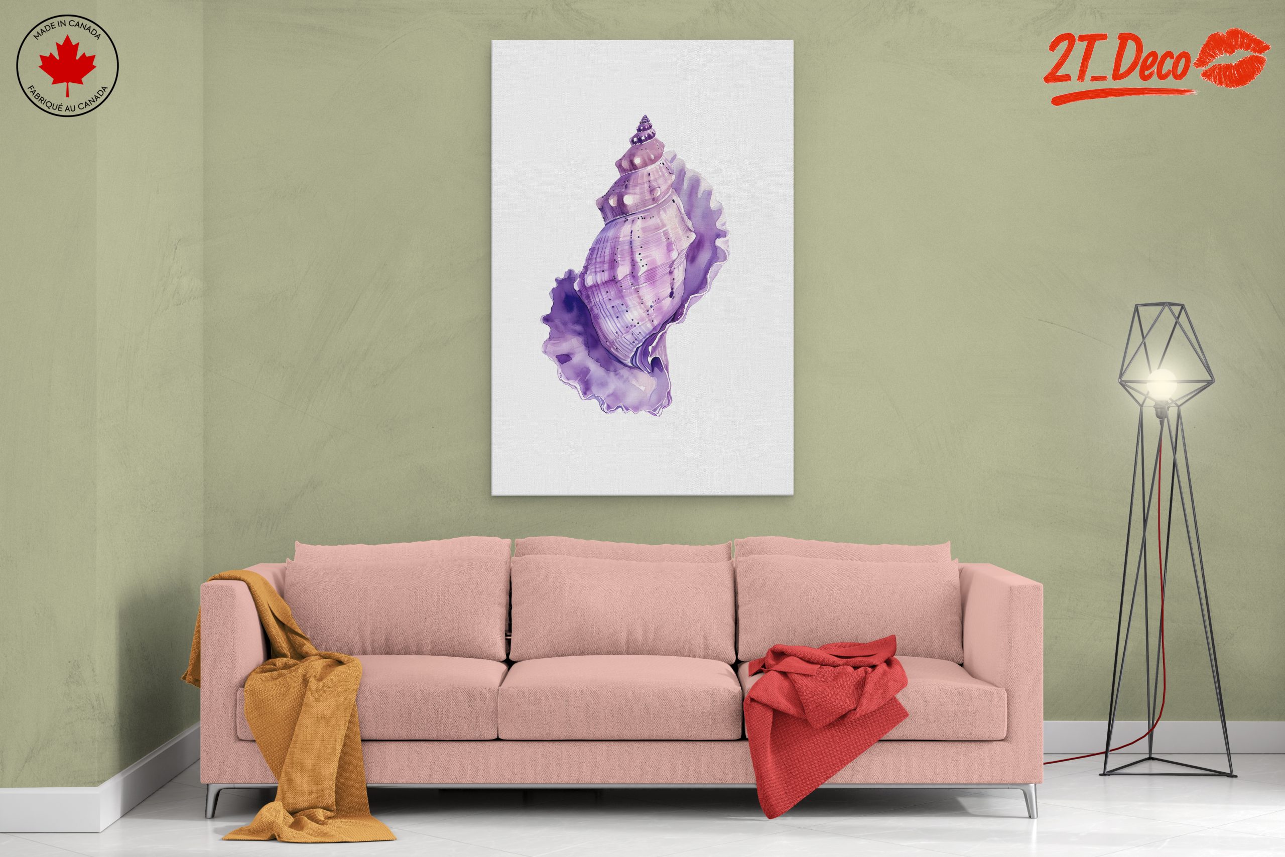 Elegant Botanical Shell Art - Image 2