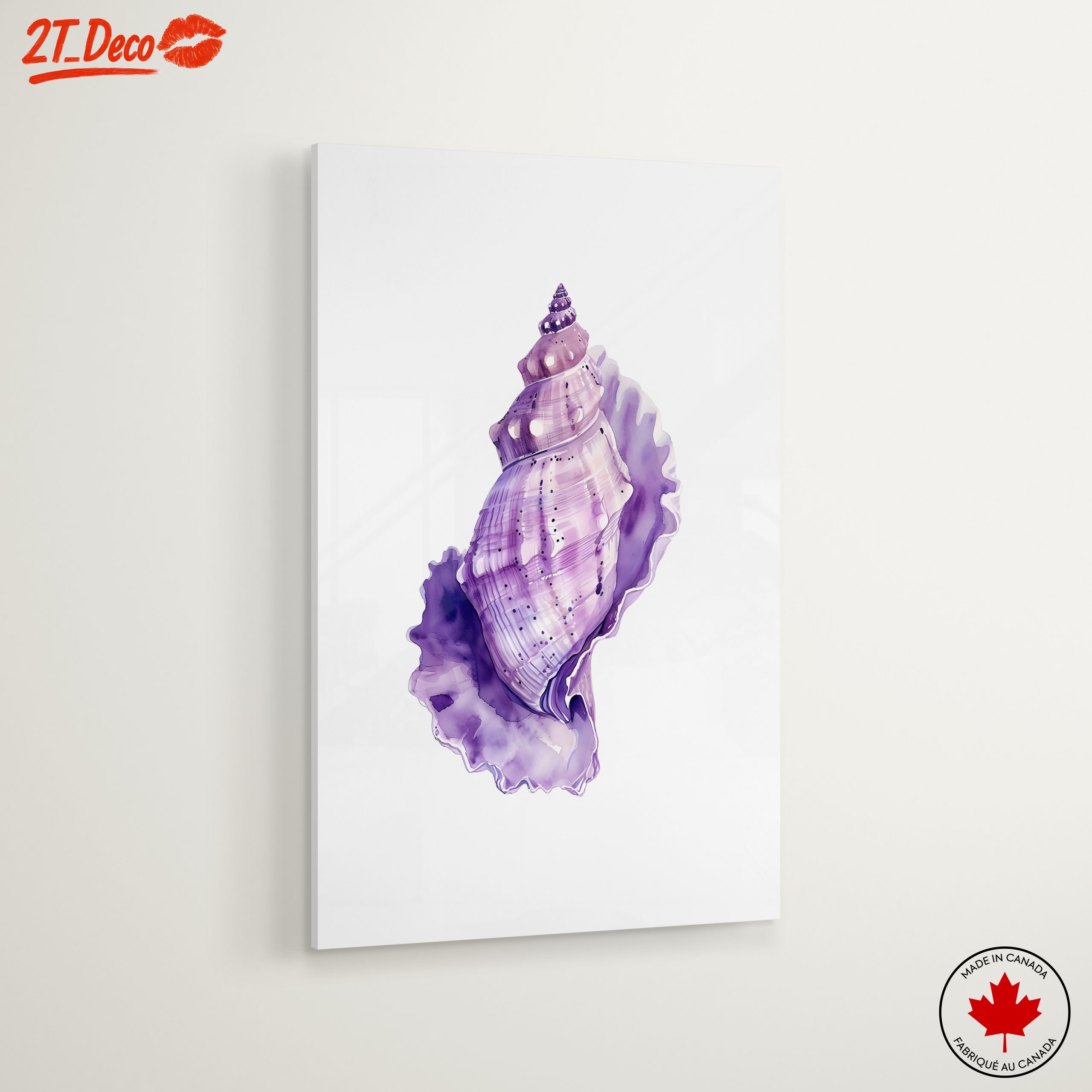 Elegant Botanical Shell Art - Image 6