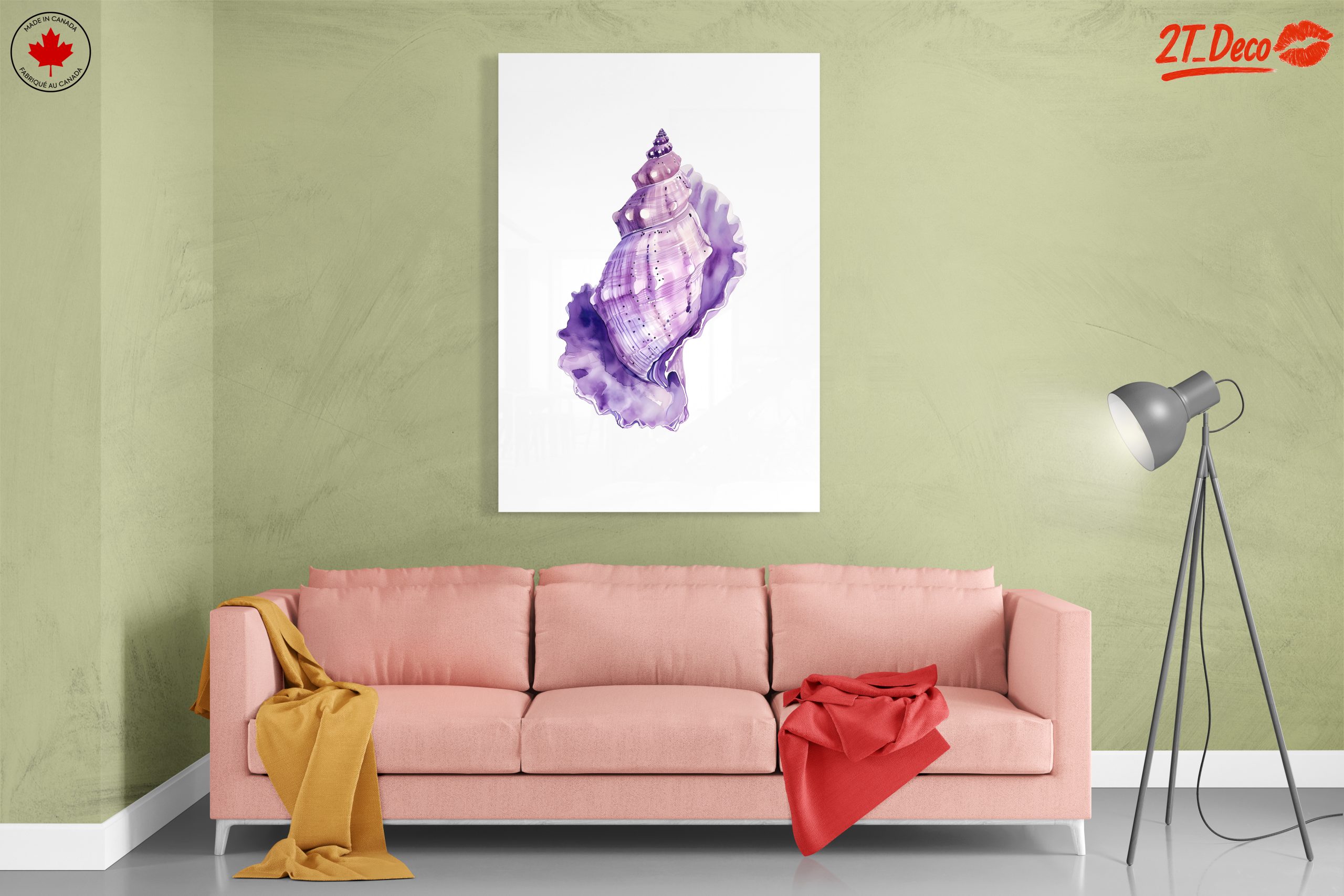 Elegant Botanical Shell Art - Image 7